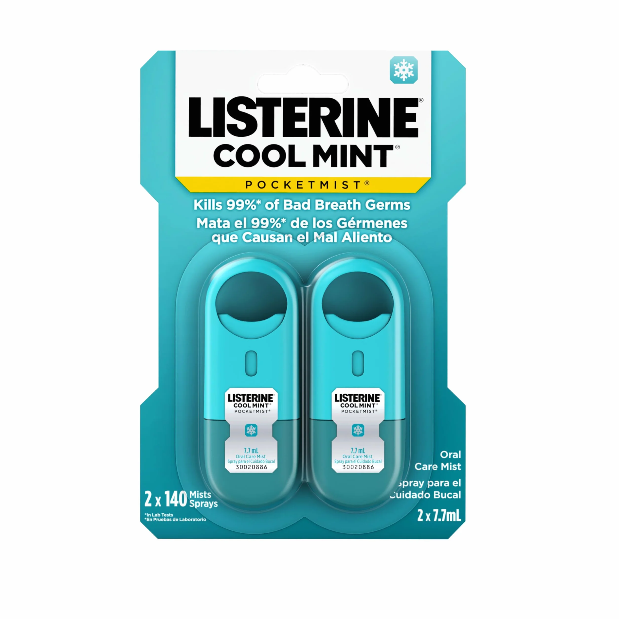 Listerine Cool Mint Pocketmist dozownik świeżego oddechu 2 sztuki