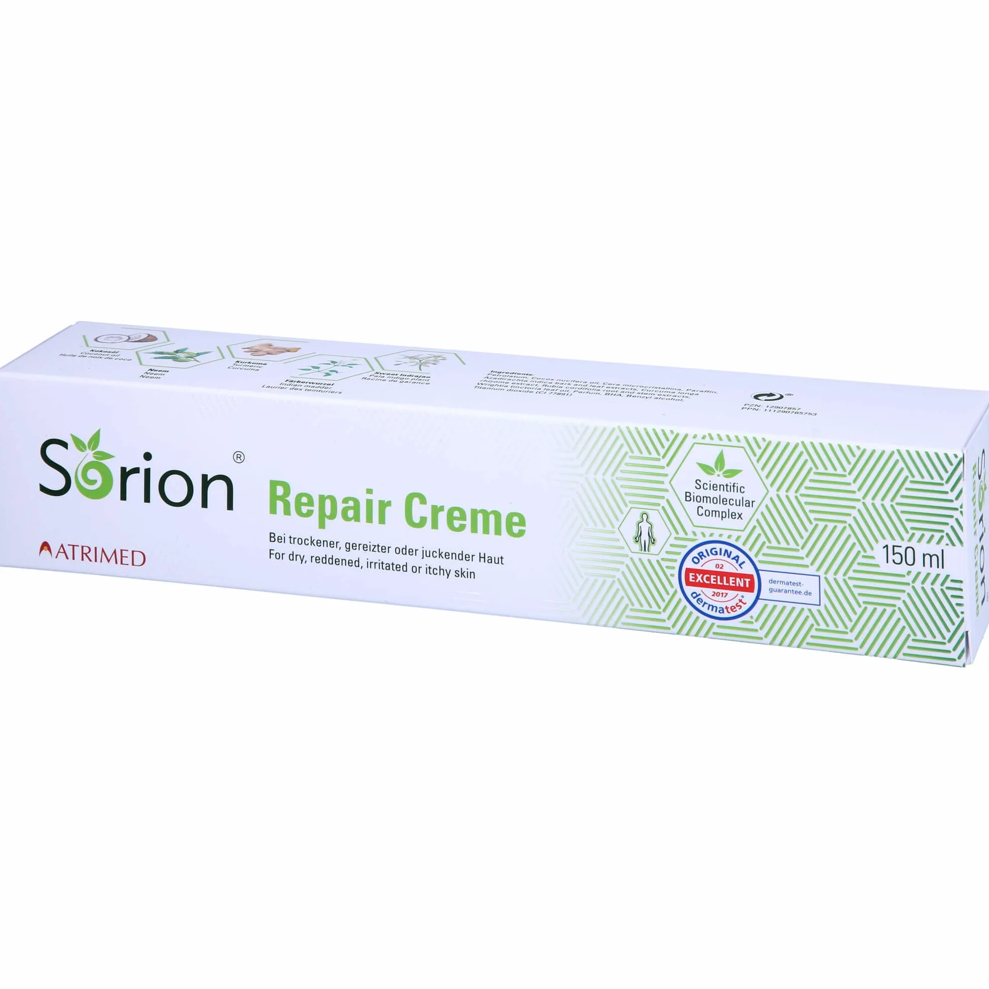 Sorion krem na łuszczycę, atopowe zapalenie skóry, egzemę, dla suchej skóry, do intensywnej pielęgnacji skóry, 150 ml