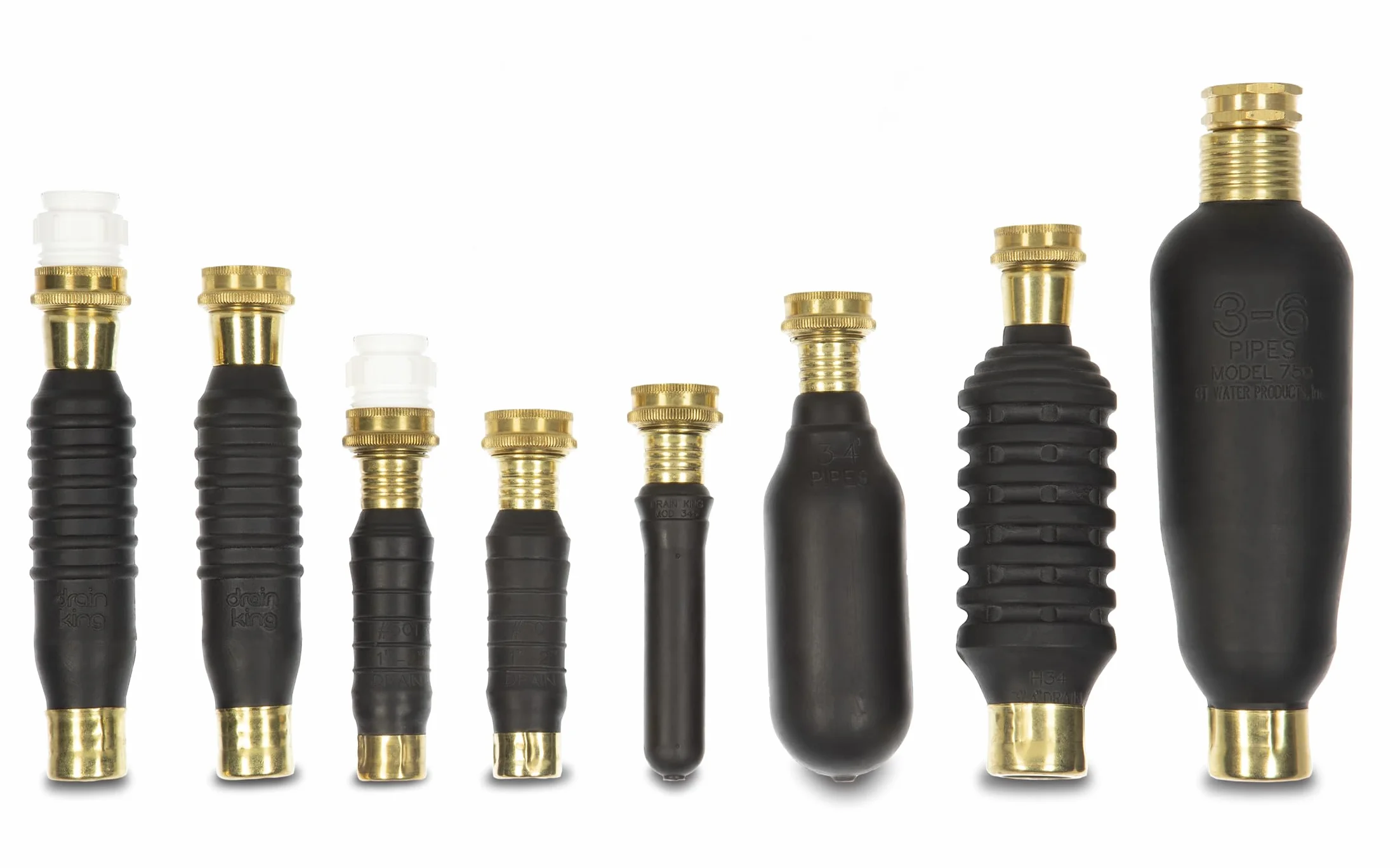 Drain King 750 Water Powered Drain Cleaner for 3-6 Inch Sewer Lines