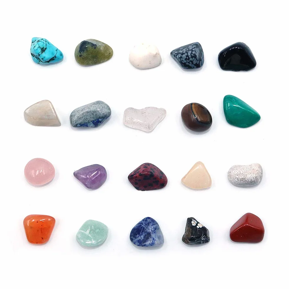 Namvo Mineral Rock gruboziarnisty kamień szlachetny fragment meteorytu kryształ kolekcja pudełko 20 szt.