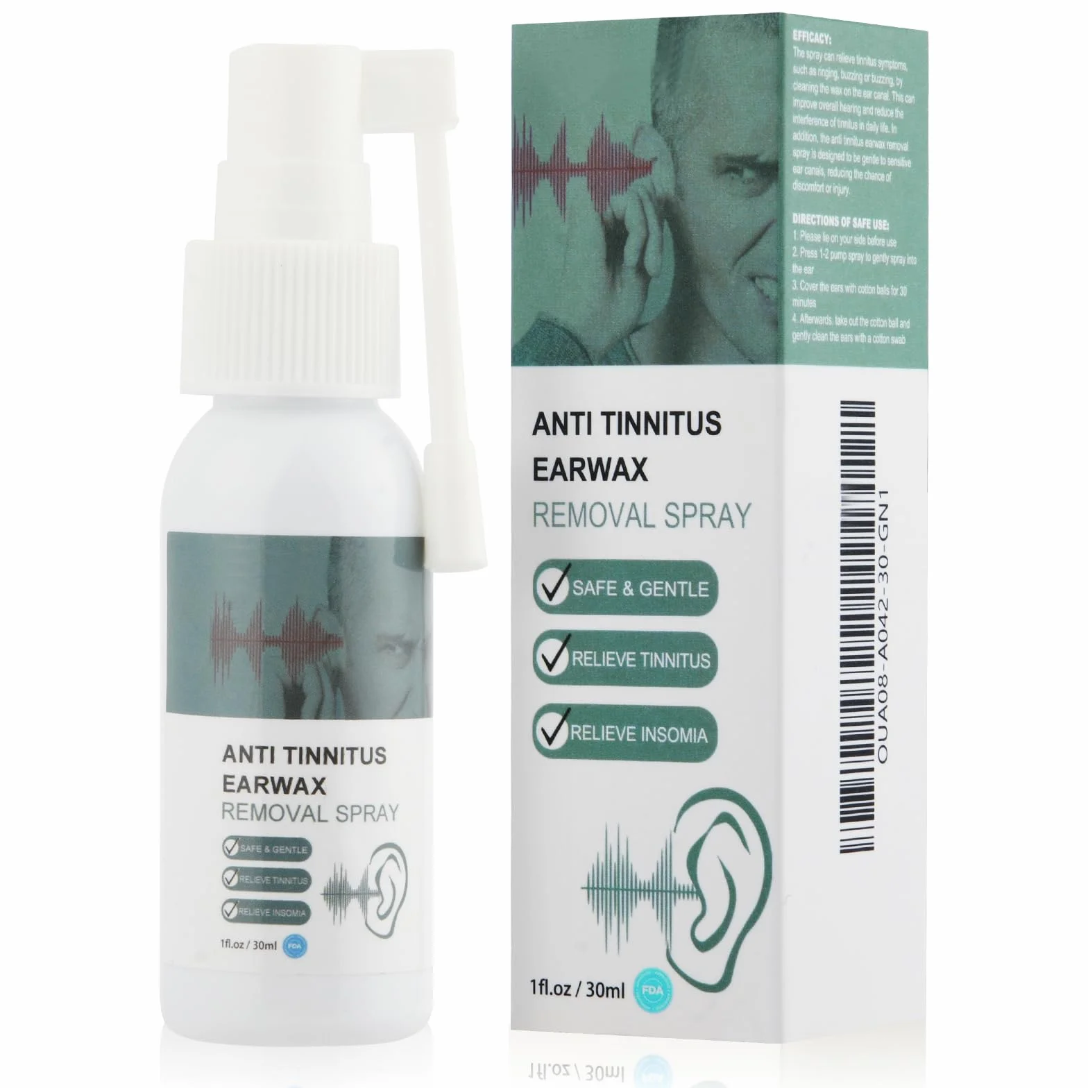 Spray do uszu z oliwą z oliwek 30 ml do usuwania woskowiny