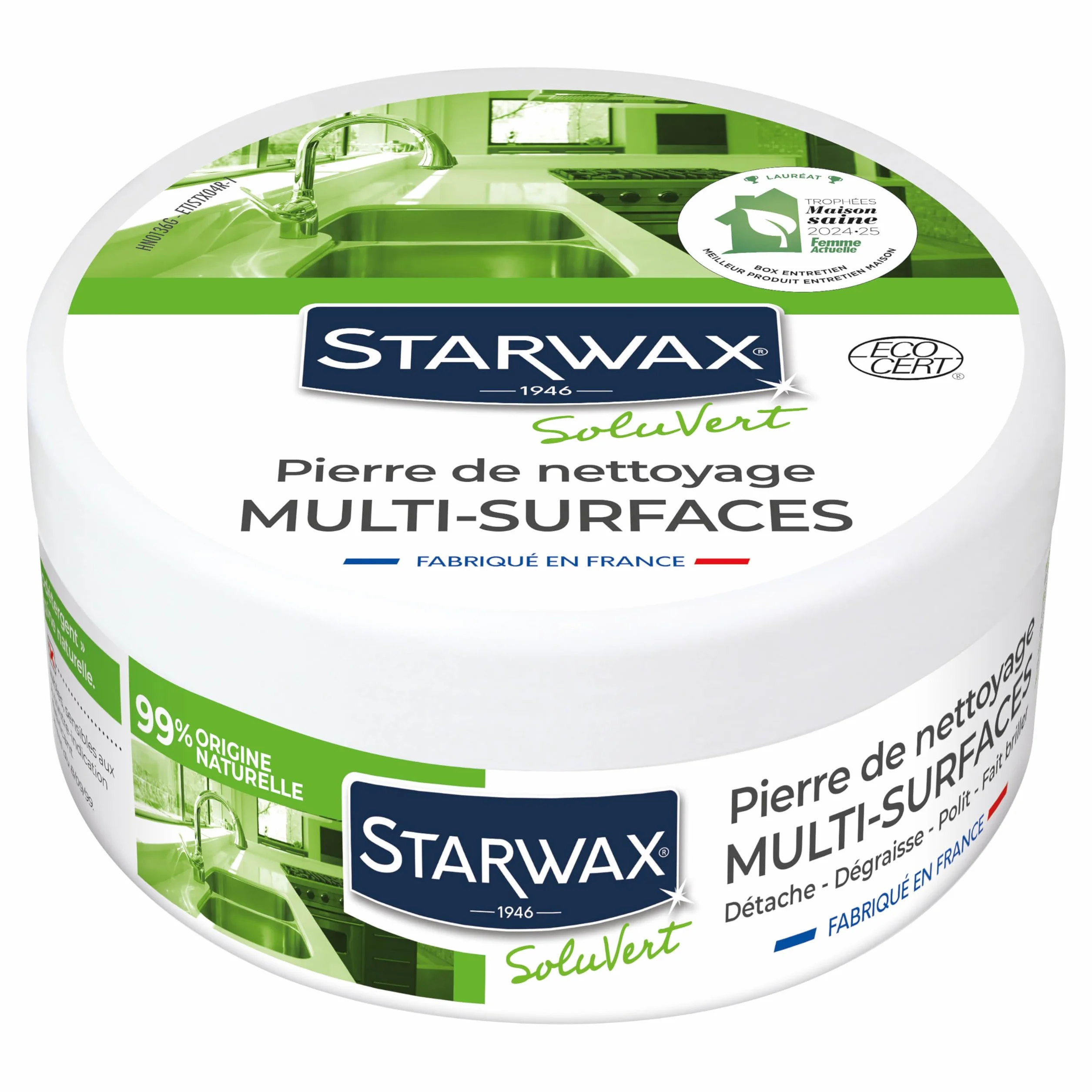 STARWAX Soluvert rozpuszczalnik do czyszczenia białego kamienia 375 g 99% naturalnego pochodzenia