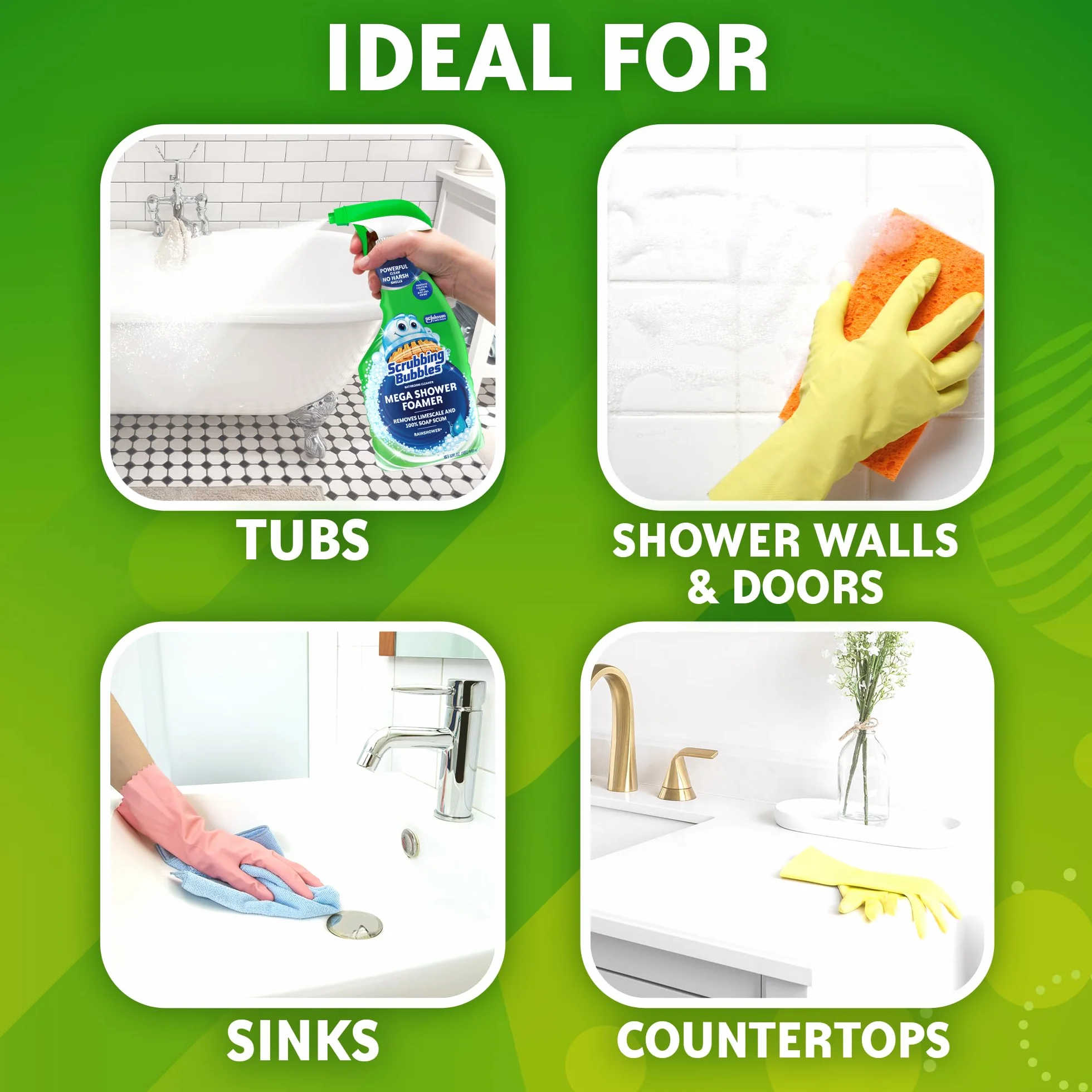 S C JOHNSON Wax 71016 32OZ Mega Shower Foamer - Quantity 1