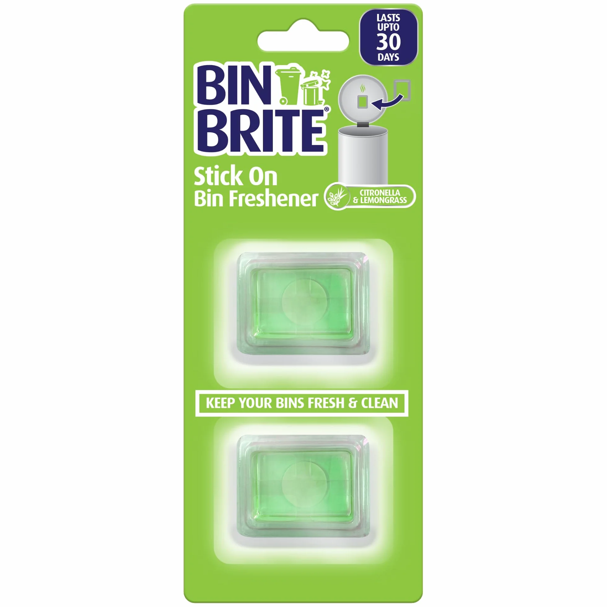 Stick on Bin odświeżacz Citronella i trawa cytrynowa 2 x 5 g