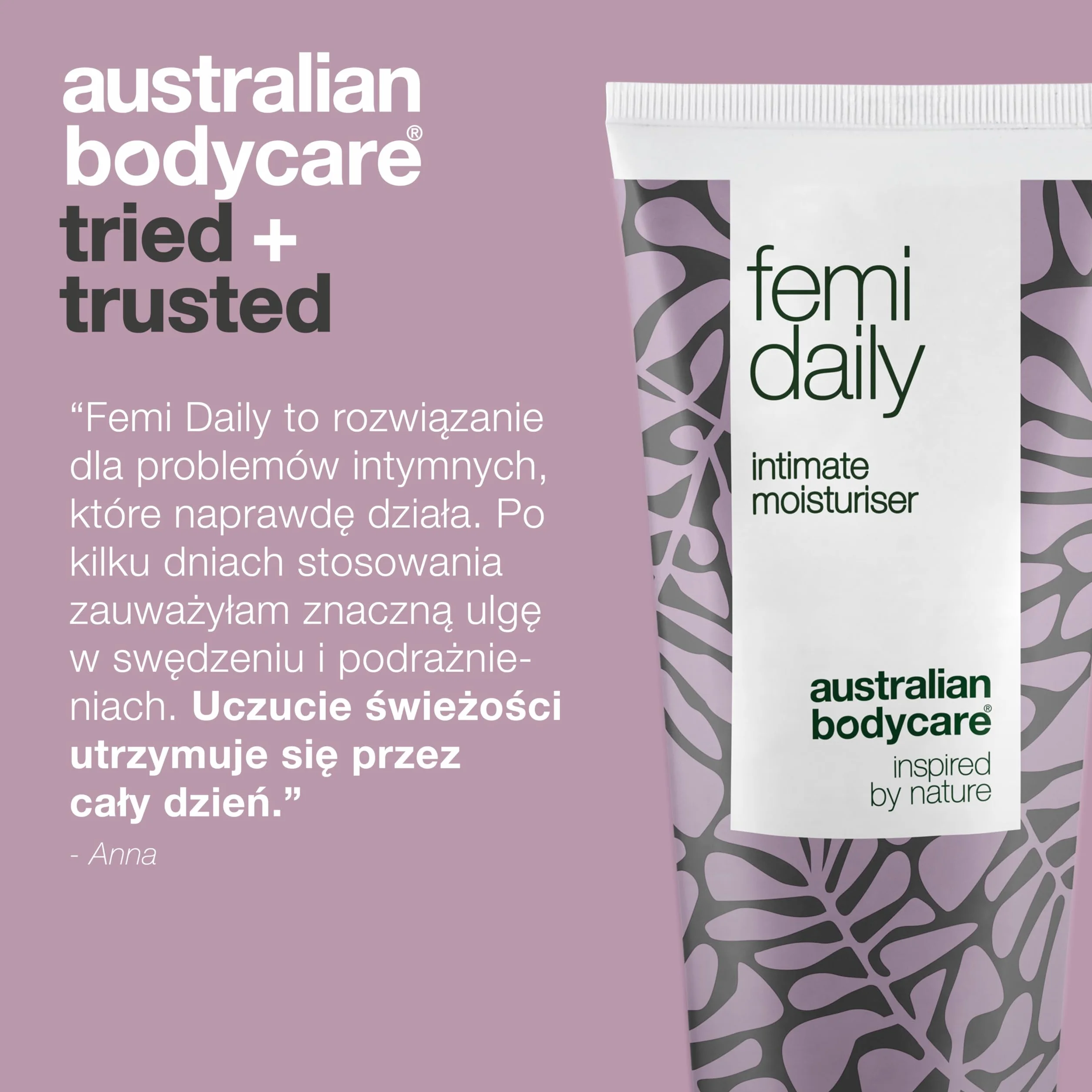 Australian Bodycare Femi Daily Żel do pielęgnacji intymnej 100ml z Olejkiem z Drzewa Herbacianego