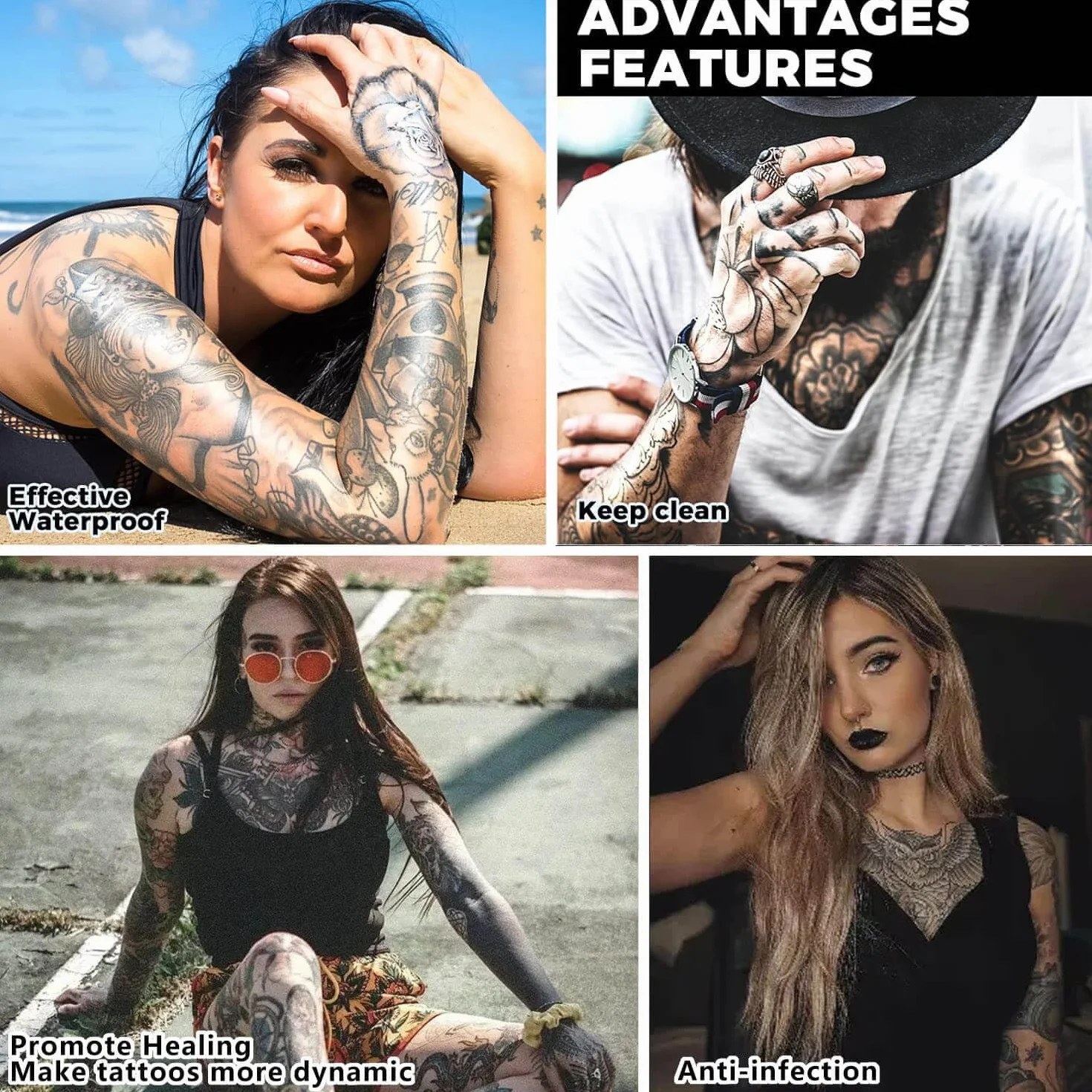 Tattoo Second Skin 15cm*5m Second Skin(With Scissors) Waterproof Bandage 丨Second Skin Tattoo Cover,Clear Plaster for Tattoo for Wrists, Shoulders, Arms, Wound Dressing, Protective Shield