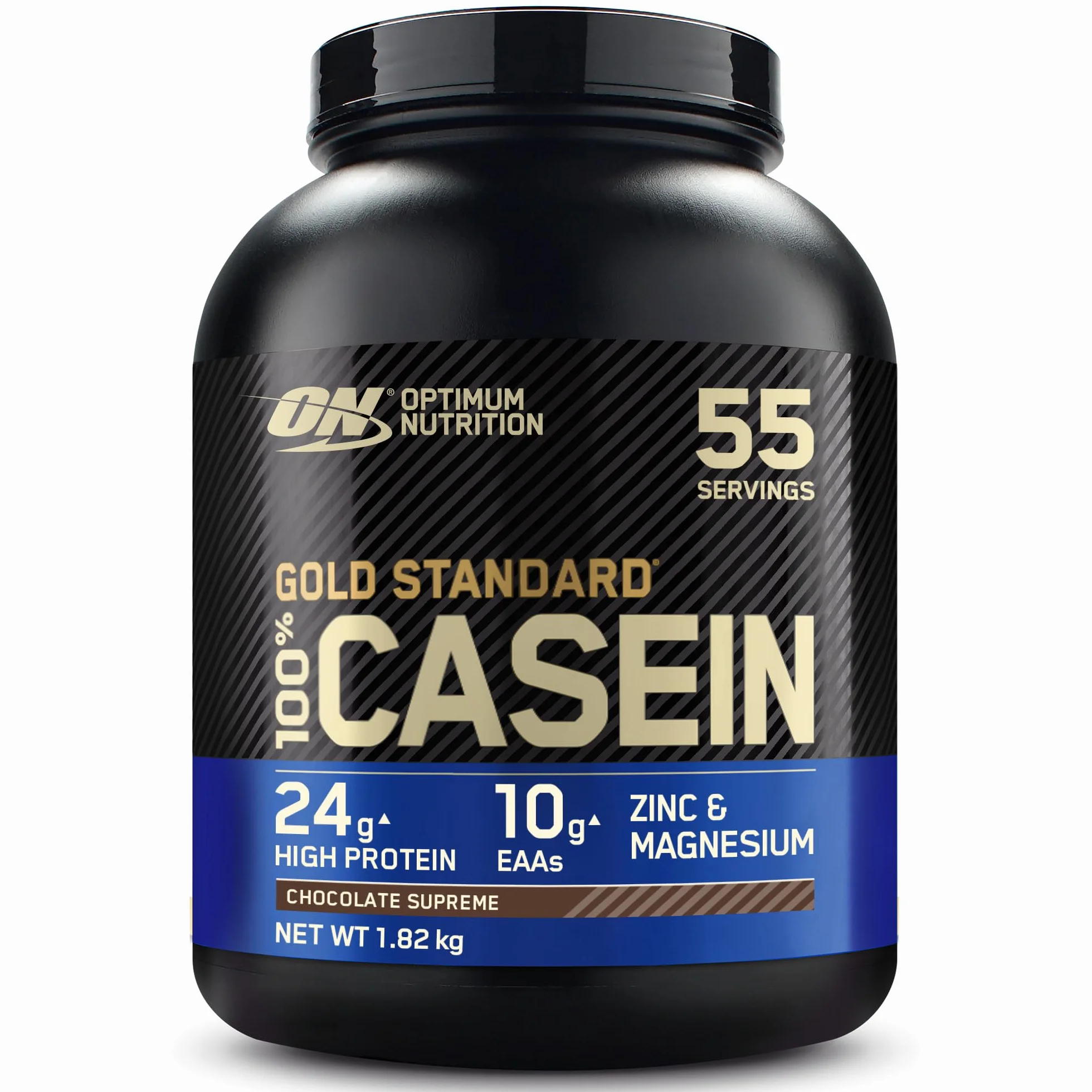 Optimum Nutrition Gold Standard 100% Casein Wolno przyswajalna odżywka na noc, smak Chocolate Supreme, 1,82 kg, 55 porcji