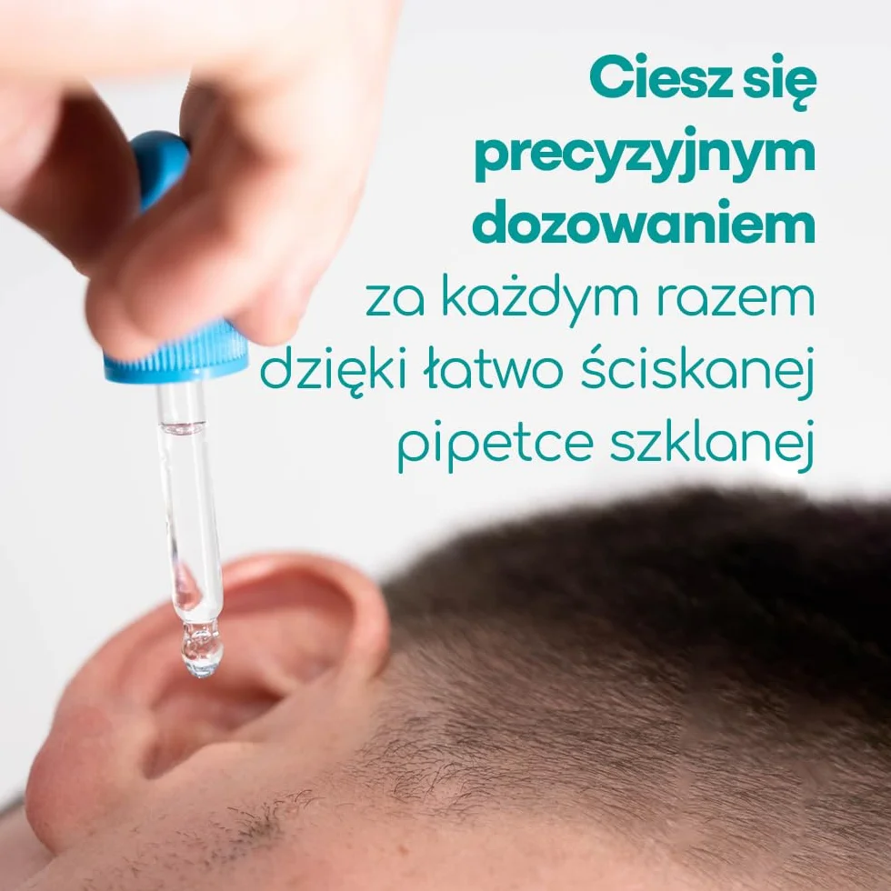 Medi Grade Krople do Uszu z Wodorowęglanem Sodu – Krople do Rozpuszczania Woskowiny z Kroplomierzem do Łatwej Aplikacji – Preparat do Czyszczenia Uszu do Zmiękczania i Usuwania Woskowiny w Domu