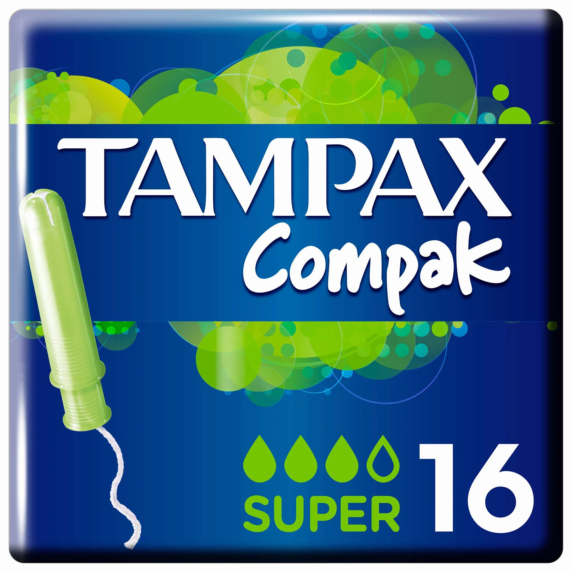 Tampax Compak Super tampony z aplikatorem, 16 sztuk