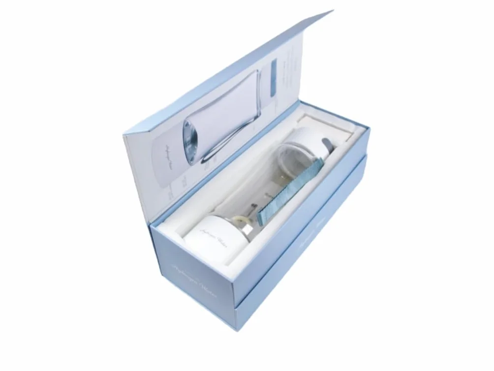 Hydrogen-1 generator wody 400 ml japońska membrana SPE inhalacja wodoru biały