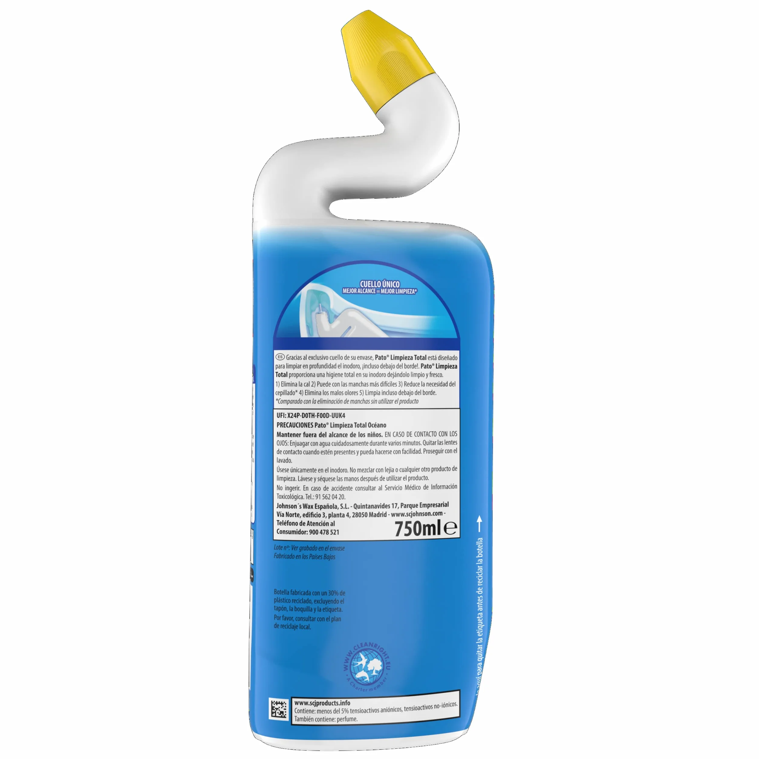 Pato Wc Kaczka Ocean Żel do Toalet, 750 ml
