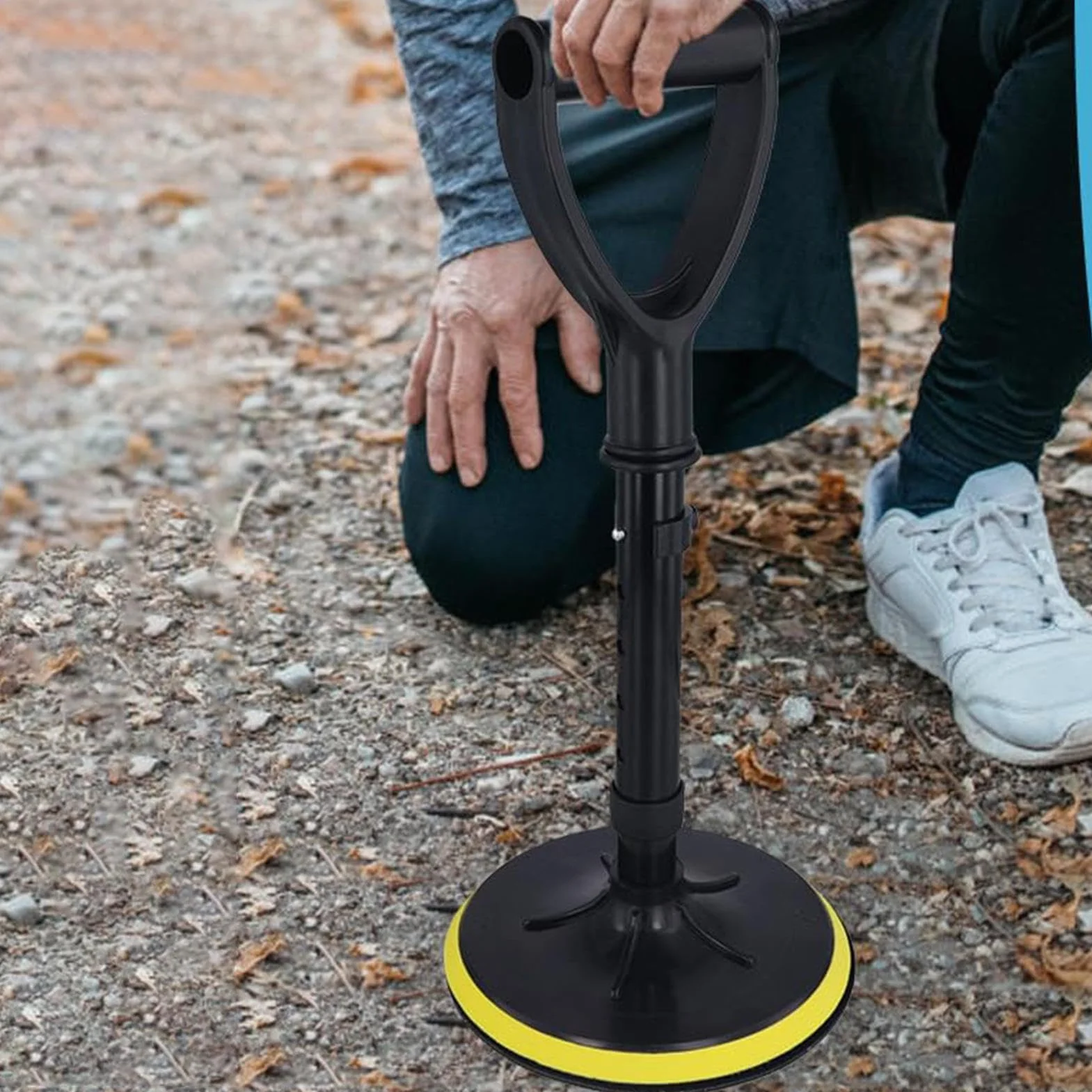 Mobility Standing Aid For Seniors, Adjustable Stand-Up Assist Support, Stable Aluminum Alloy Helper Device For Daily Living, Garden, Home, And Elderly Independence, 42 To 52cm