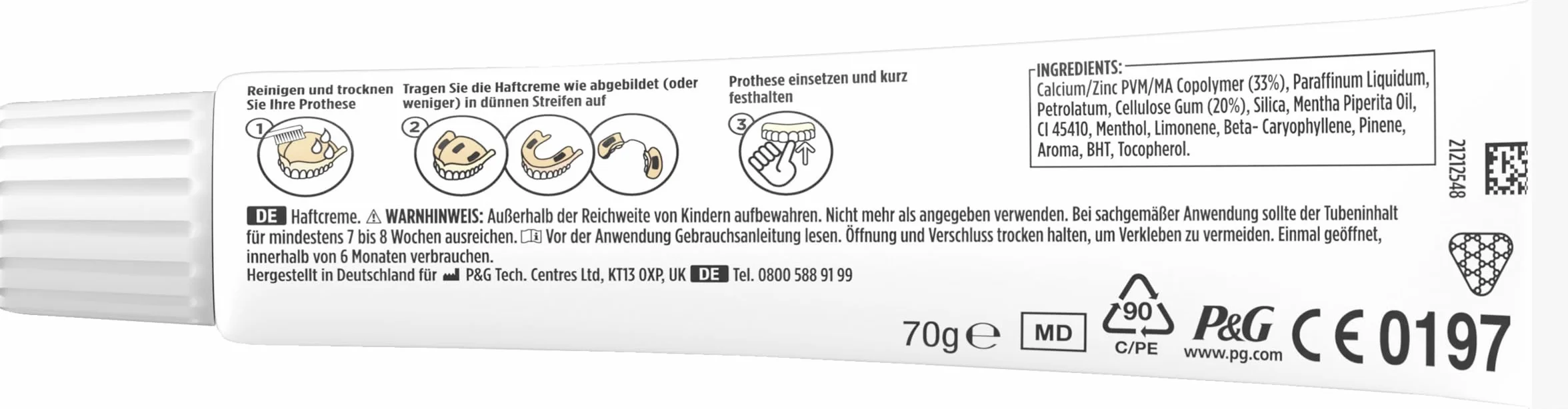 Blend-a-dent krem samoprzylepny super mocny 70 g opakowanie ekonomiczne