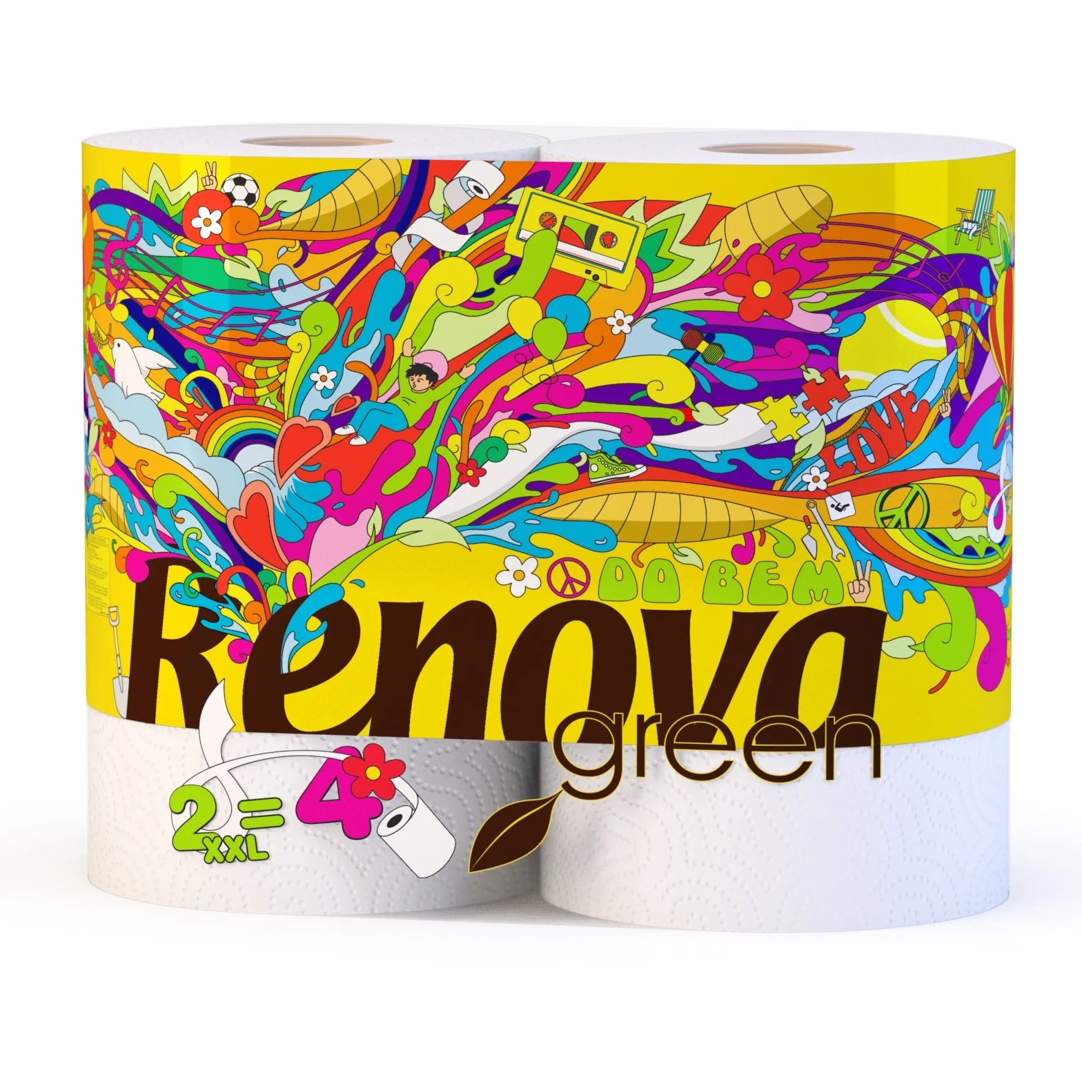 Renova ręcznik papierowy XXL zielony 100% recykling 2 sztuki