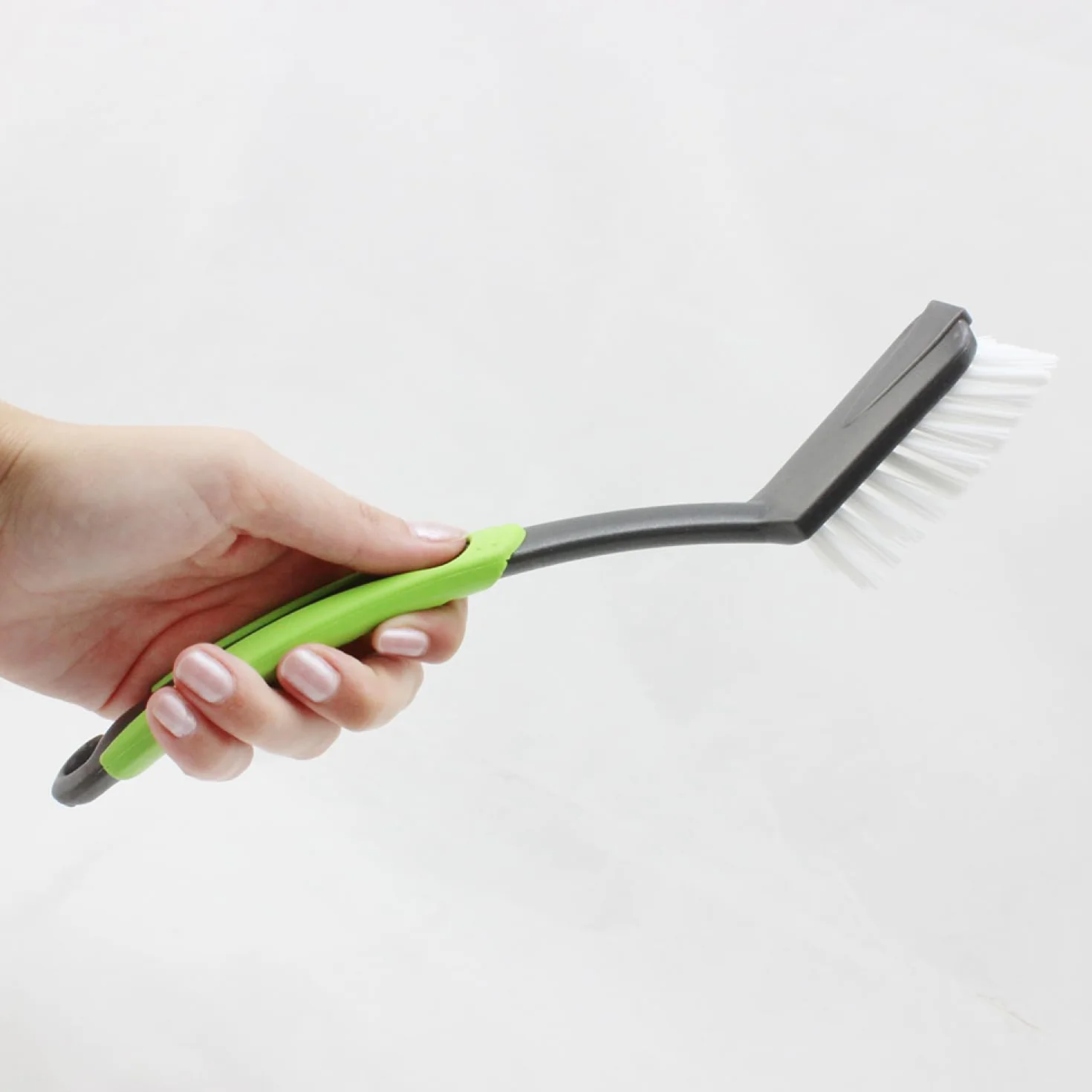 COM-FOUR® 4x Przyrząd do mycia naczyń – kuchenne narzędzie z wytrzymałym włosiem nylonowym – akcesorium do naczyń o długości 29 cm - "MADE IN GERMANY" (4 sztuki - zielony/bialy/blekitny/jagodowy)