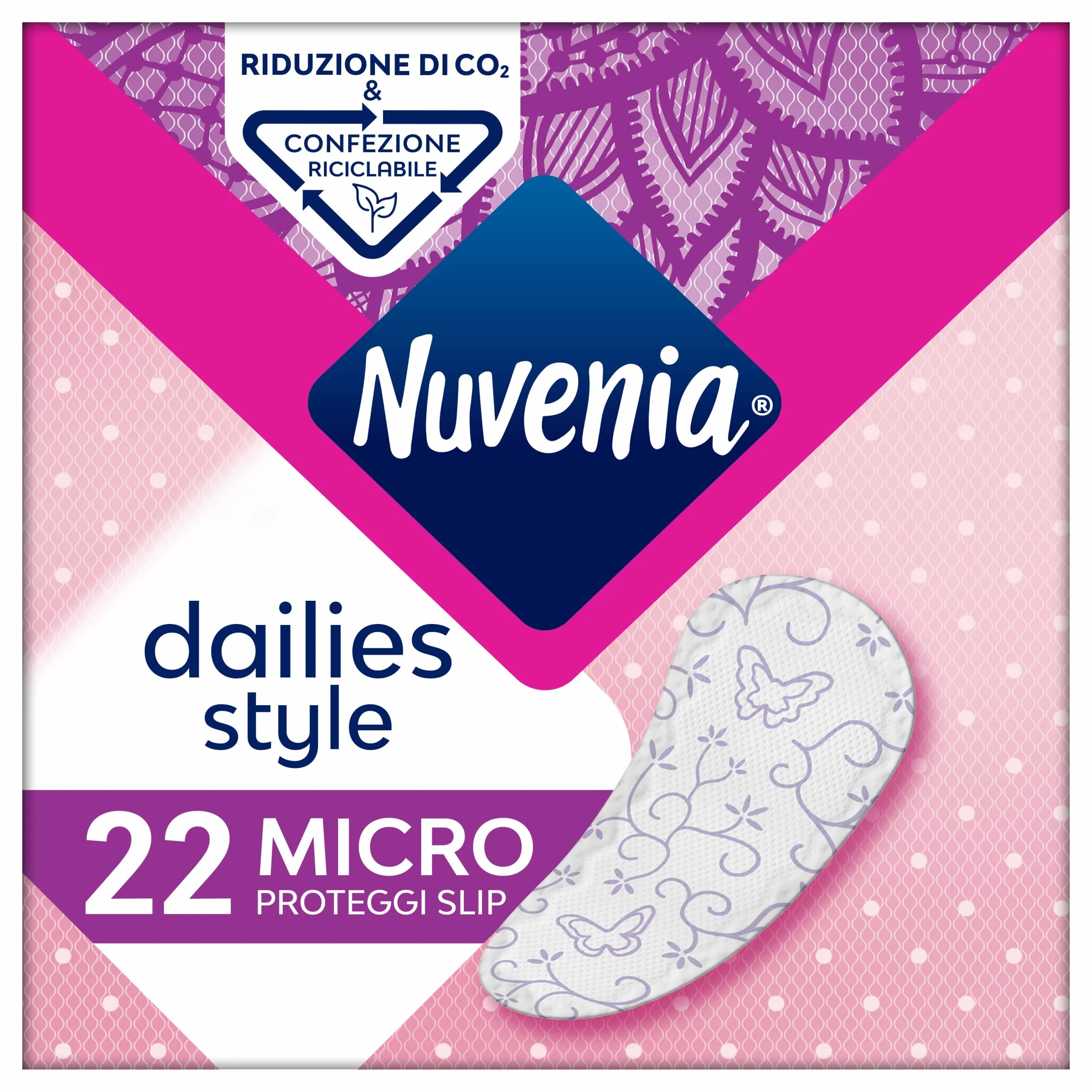 Nuvenia Dailies Style Wkładki Higieniczne, 22 sztuki