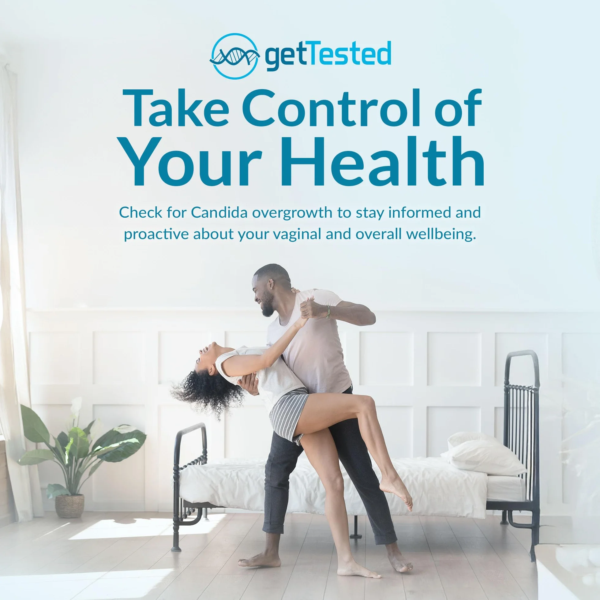 GetTested Zestaw testowy At-Home Candida – szybki test pleśniawki dla kobiet