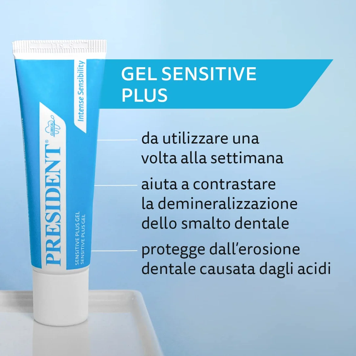President SENSITIVE GELL PLUS dla wrażliwych zębów i dziąseł 30 ml