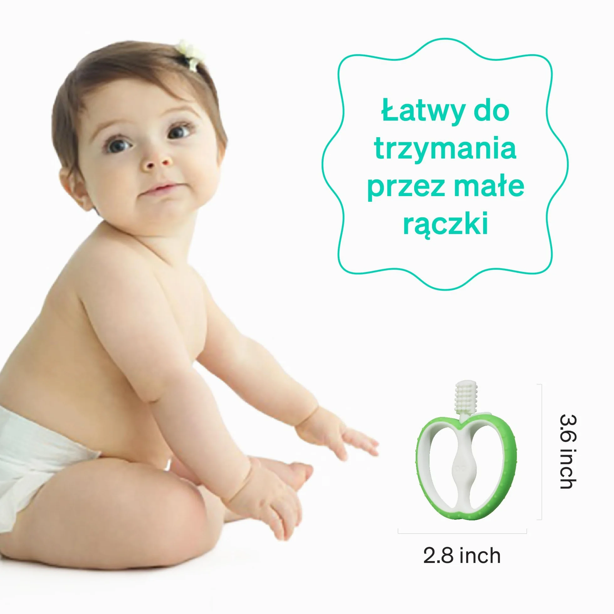 LoveNoobs Silicone 360° Baby Toothbrush Teether