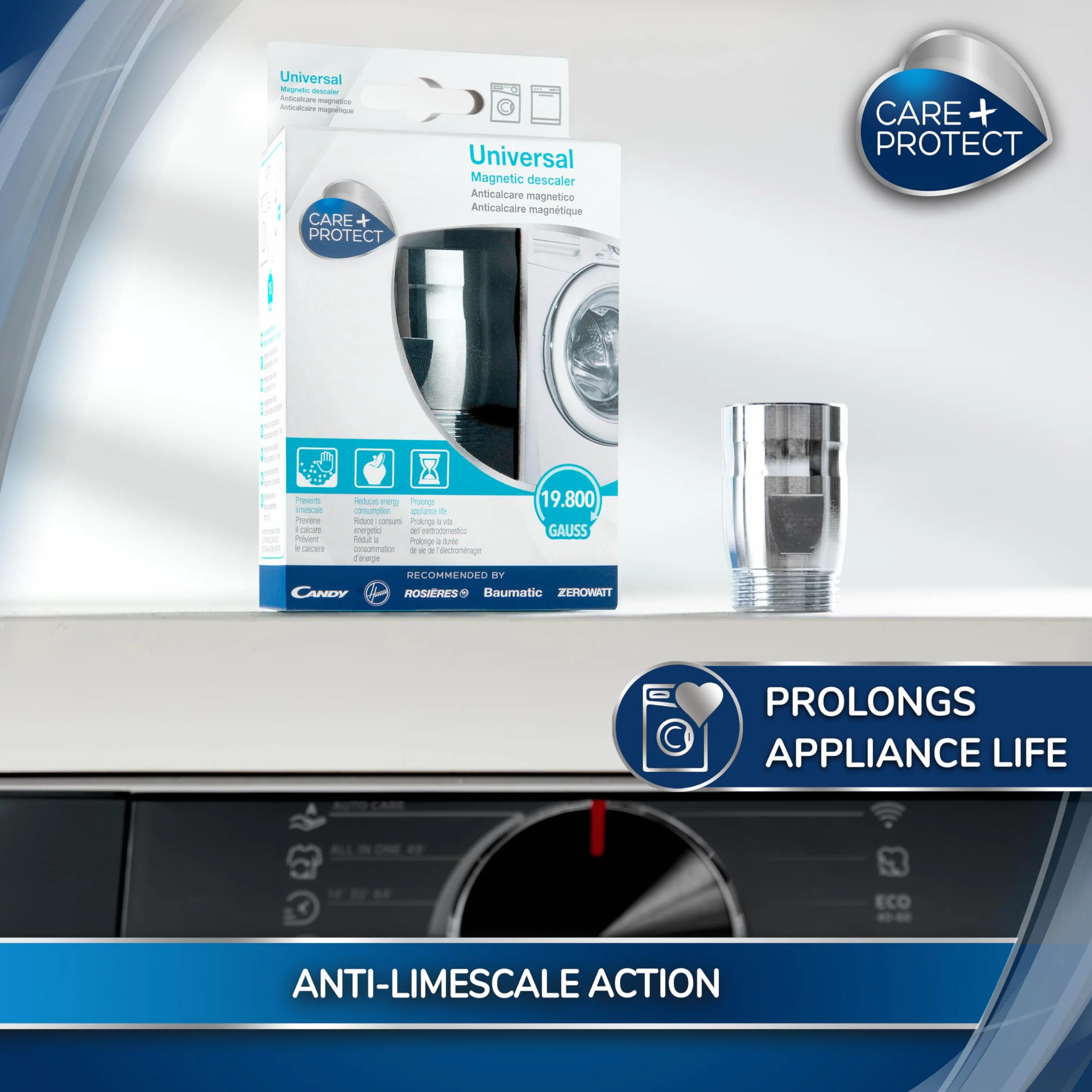CARE + PROTECT Odkamieniacz 1 l Srebrny Czarny