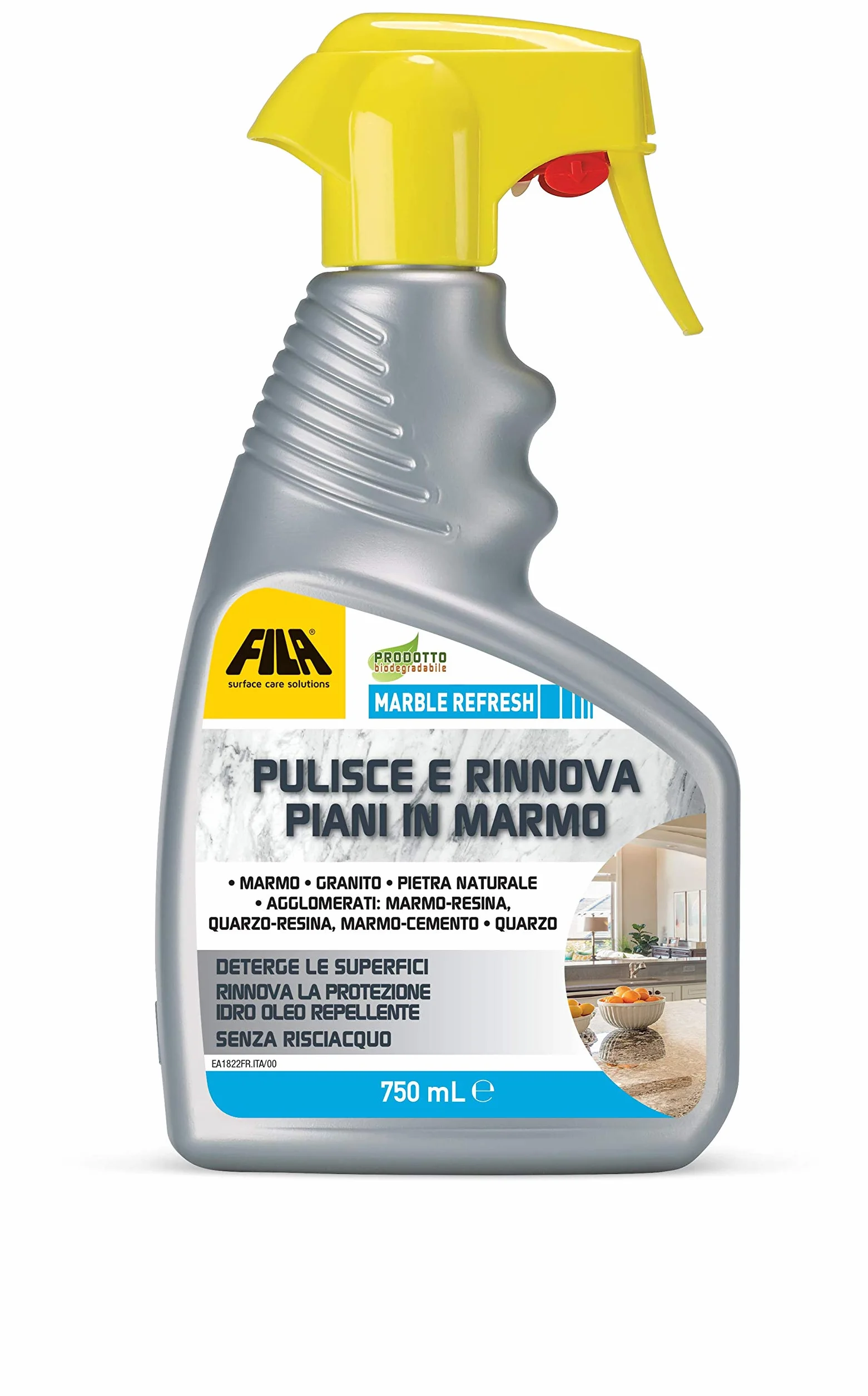 Marmurowy odświeżacz w sprayu do marmuru, kwarcu, granitu, oczyszcza i odnawia ochronę blatów kuchennych, 750 ml