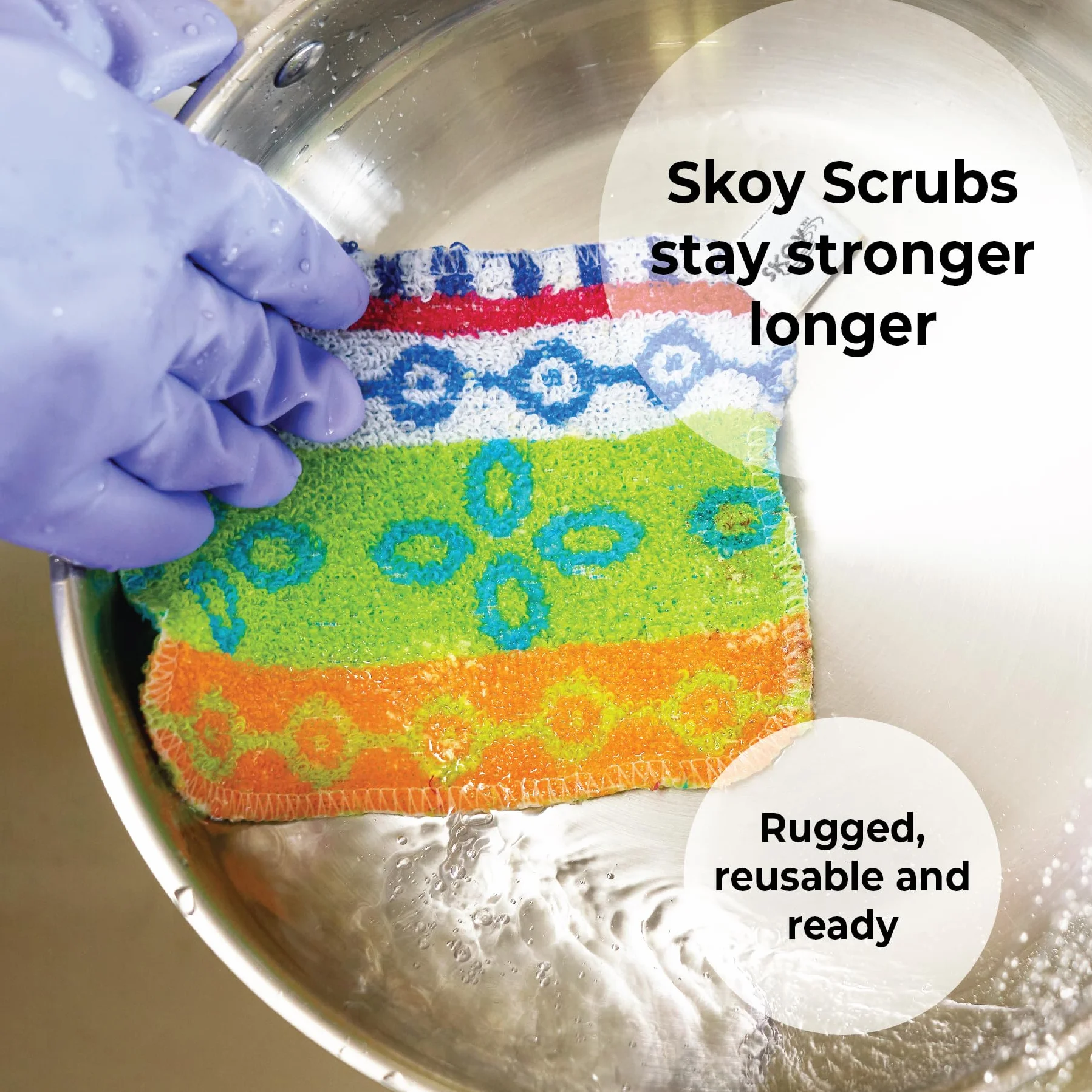 Skoy Peeling wielokrotnego użytku 4-pak do kuchni, przyjazny dla środowiska, nadaje się do zmywarki