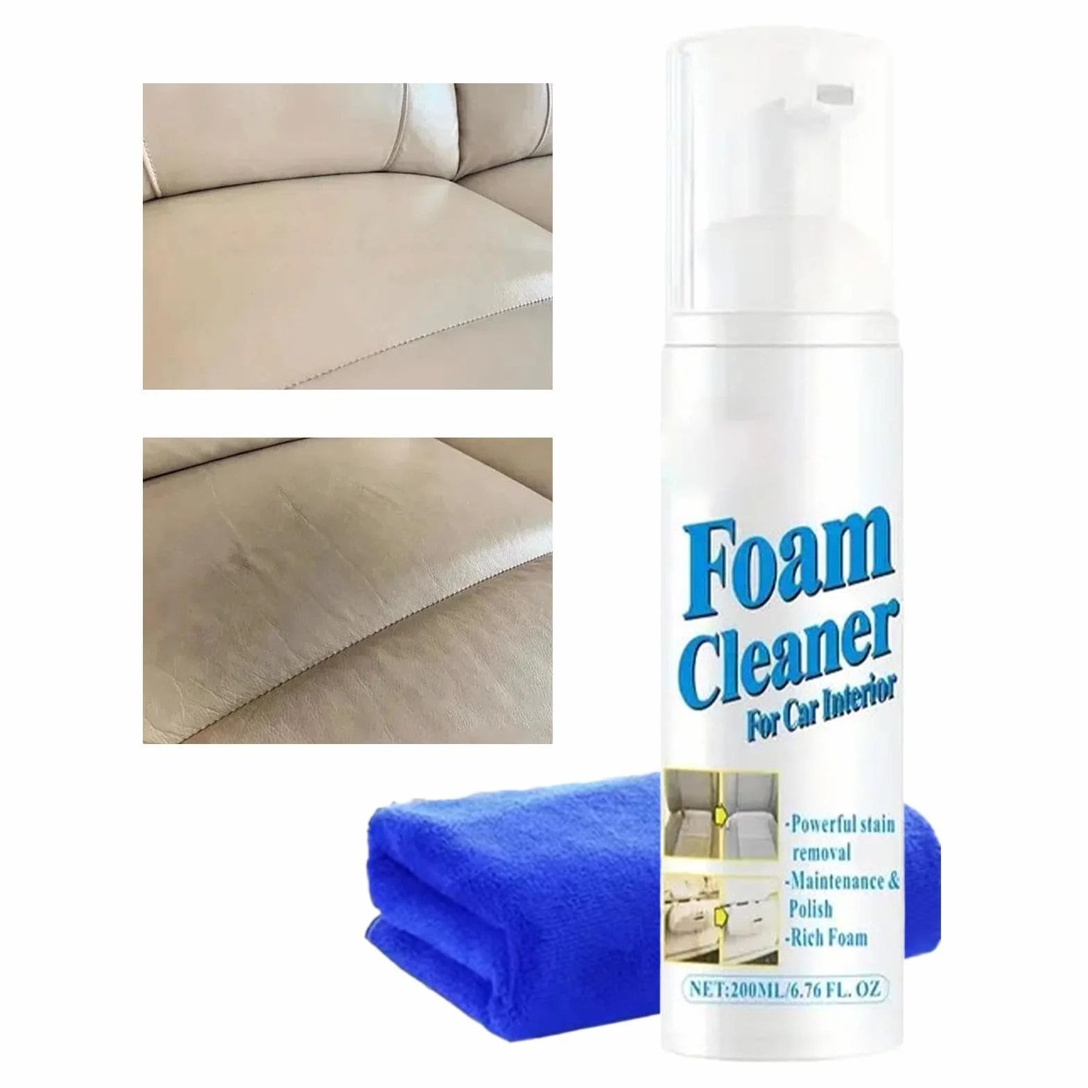 Foam Clean Spray 200 ml środek do czyszczenia bez spłukiwania pianka pielęgnacyjna