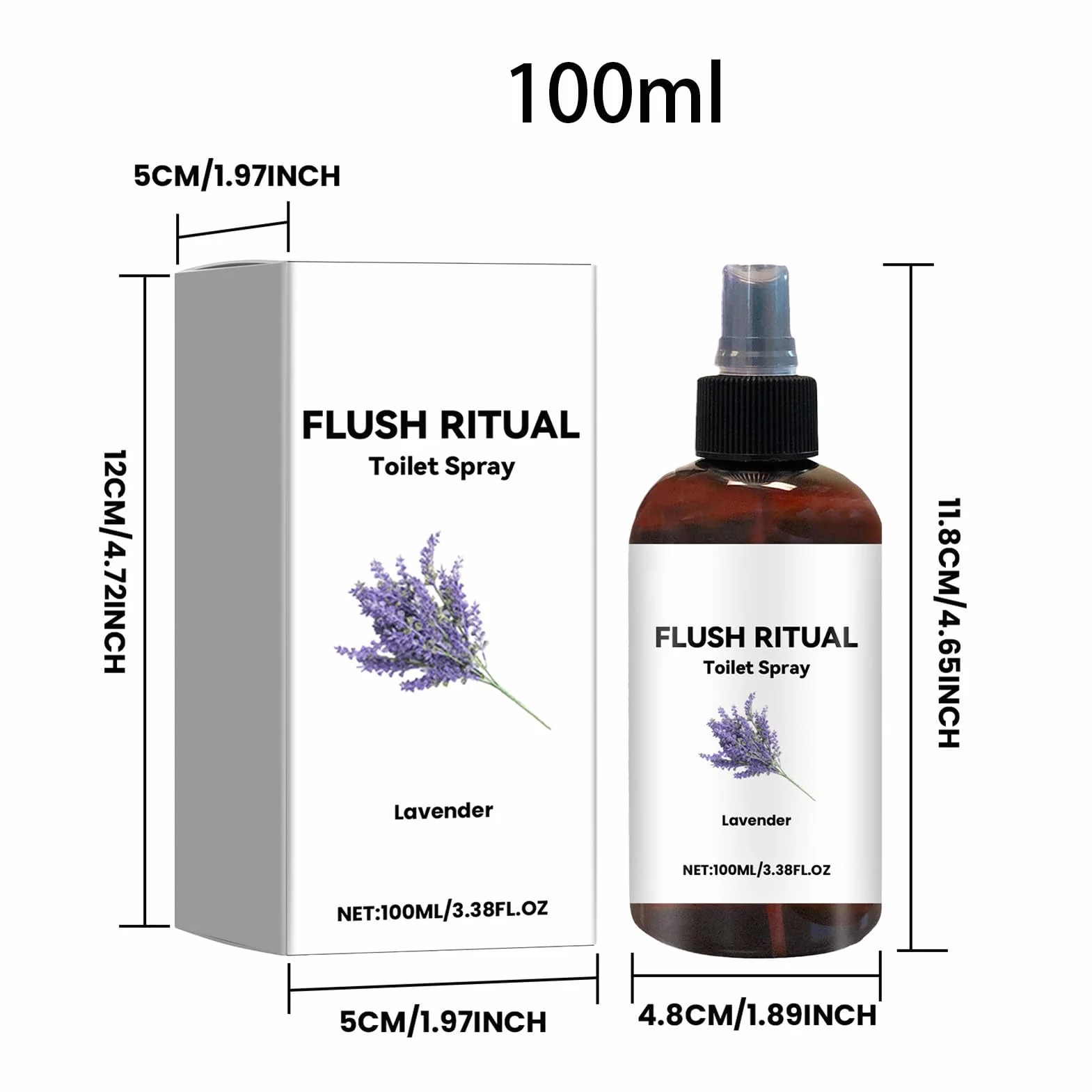 ?wie?y spray do toalet o zapachu lawendy – kompaktowa konstrukcja, równomierne rozprowadzanie – nadaje si? do u?ytku rodzinnego, ró?ne powierzchnie, ?wie?o?? pomieszczenia