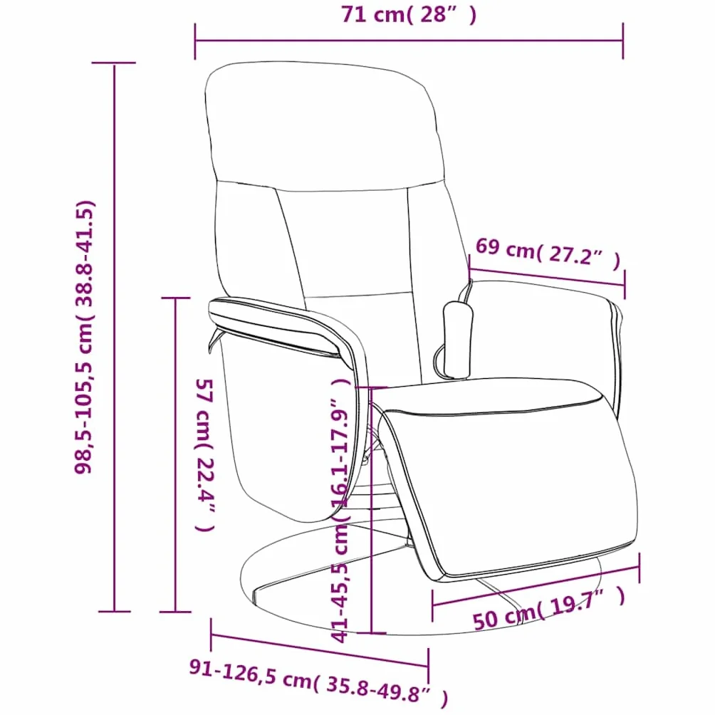 vidaXL Rozkładany fotel masujący z podnóżkiem, żółty, aksamit