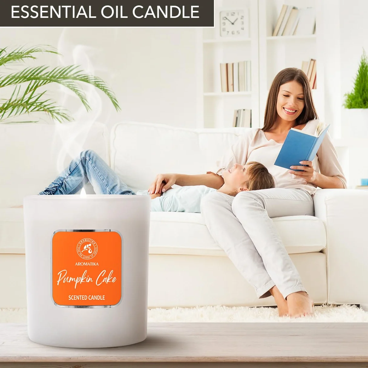 Scented Candle Pumpkin Cake 200g - Soy Wax Candle - Home Scented Candle - Aromatherapy Candle - Relax Scent - Air Freshener - Glass Candle Gift - Idea For Mother's Day - Birthday - Christmas