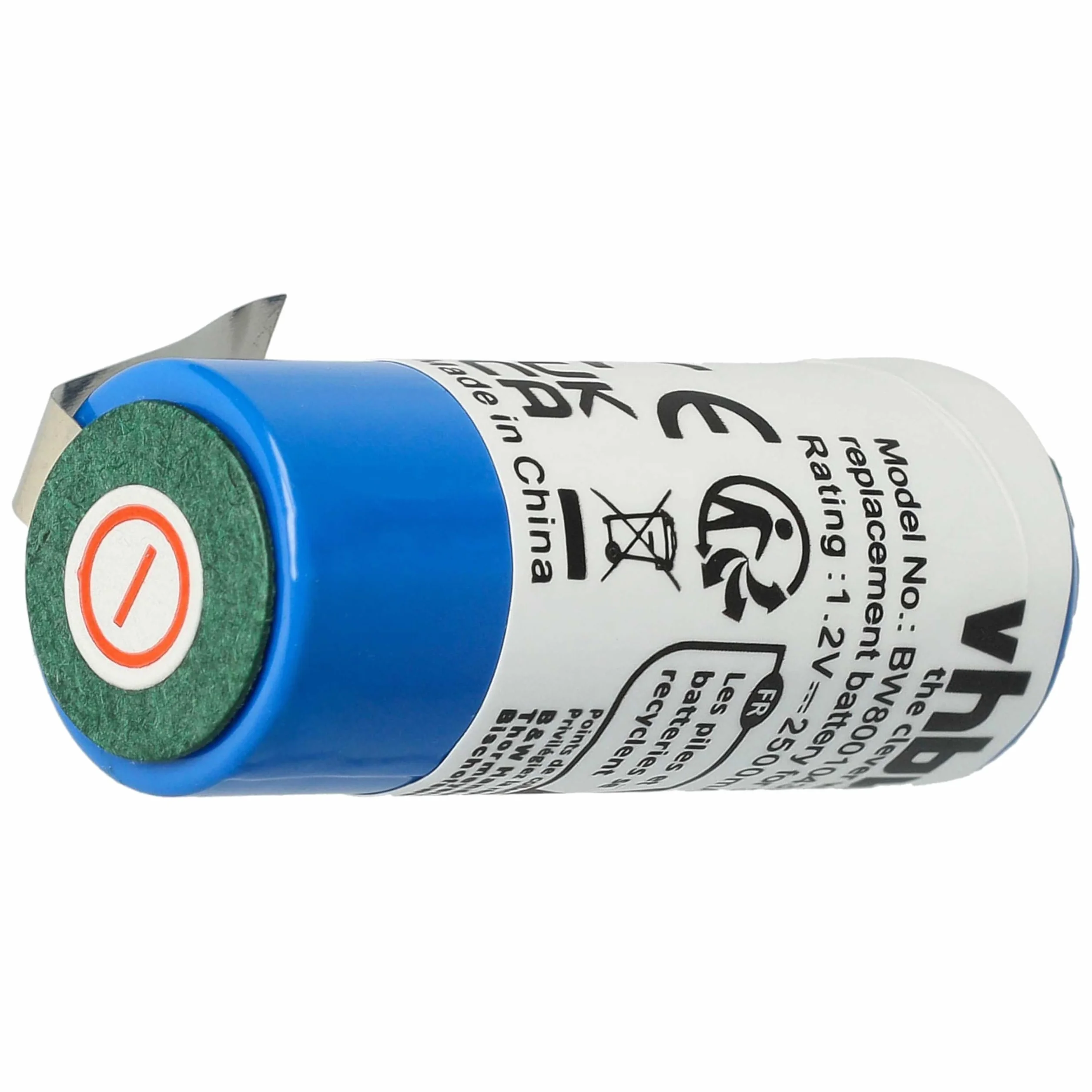 vhbw NiMH akumulator 2500 mAh (1,2 V) do szczoteczki zębów Braun Oral-B Professional Care, Sensitive, Sonic Complete, Triumph jak Braun 3731, 3738.