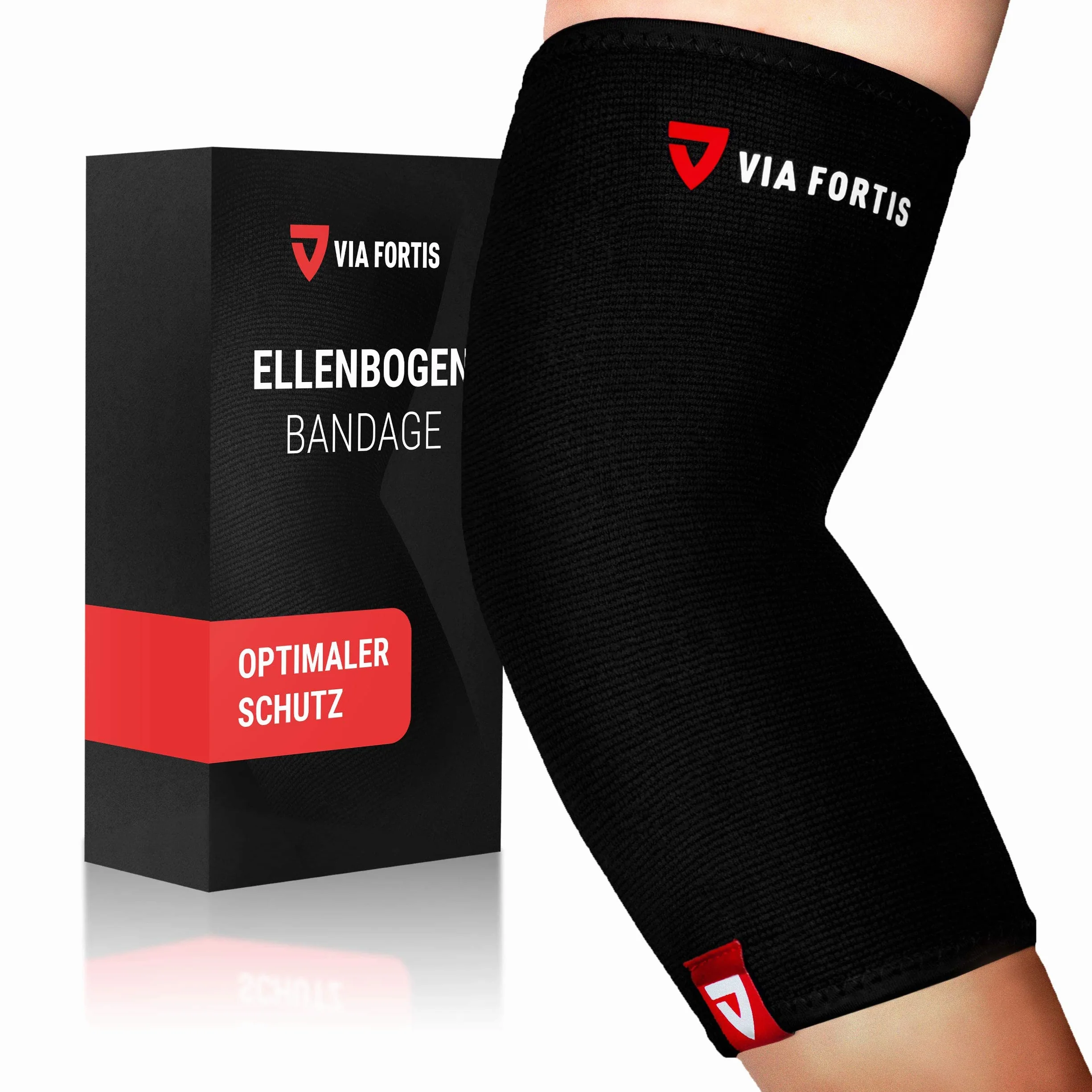 VIA FORTIS® Bandaż łokciowy na zapalenie ścięgien, stawów, łokieć tenisowy, ramię golfowe