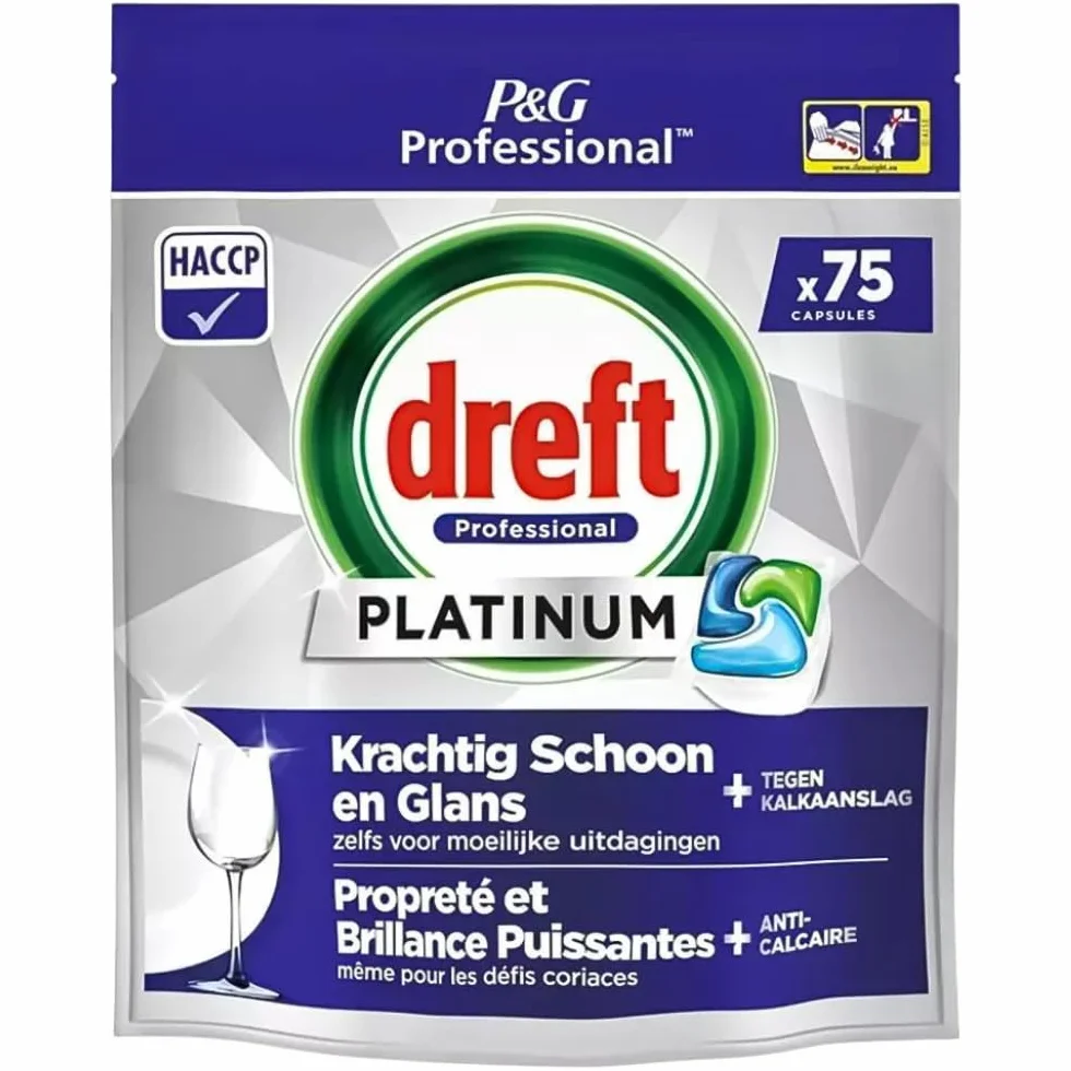 DREFT Platinum All in One Kapsułki do zmywarki Regular 75szt