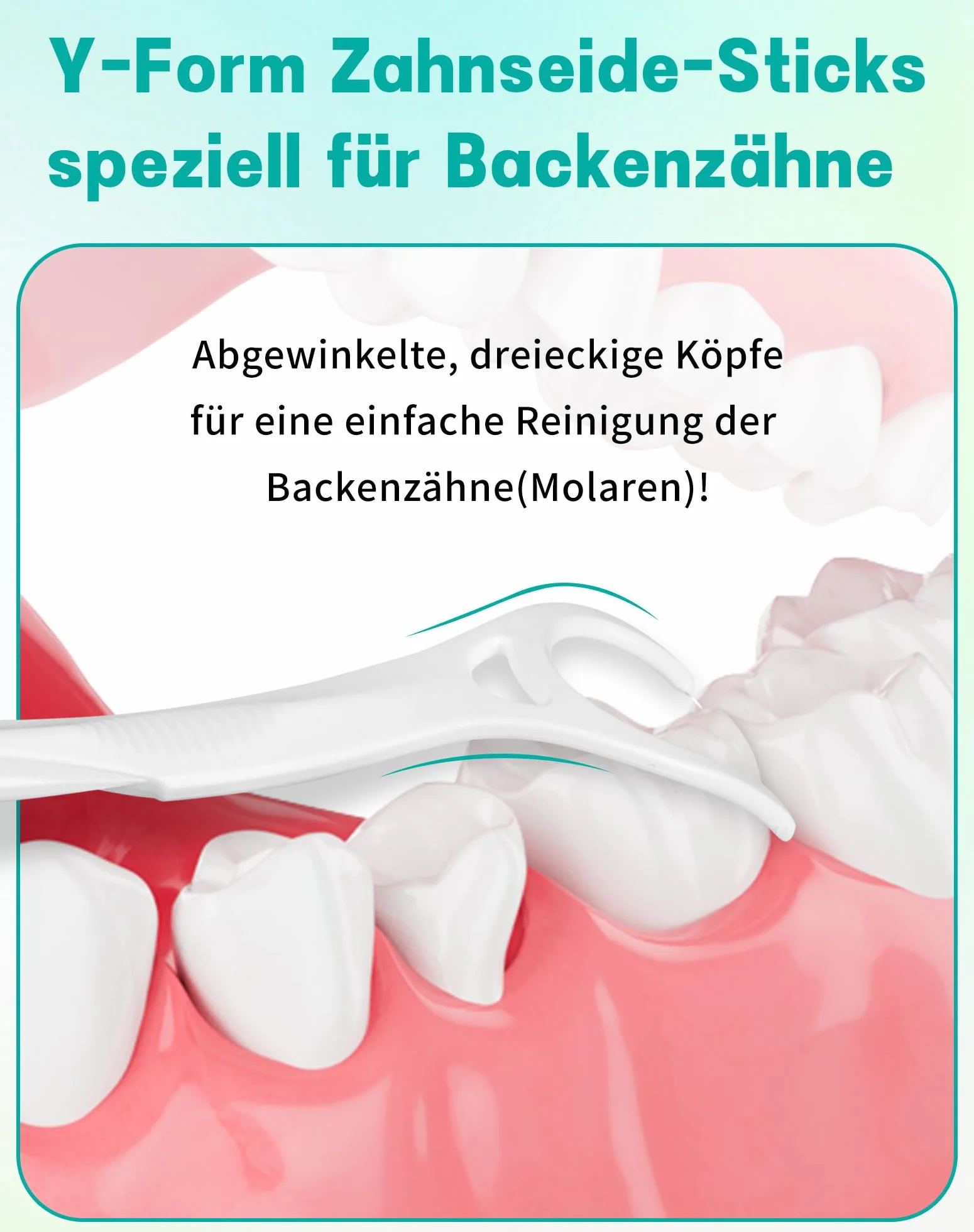 150 sztuk patyczków z nicią dentystyczną, specjalnie do zębów trzonowych, w kształcie litery Y, do czyszczenia przednich i tylnych przestrzeni między zębami - Y Shaped Dental Floss patyczki z nicią