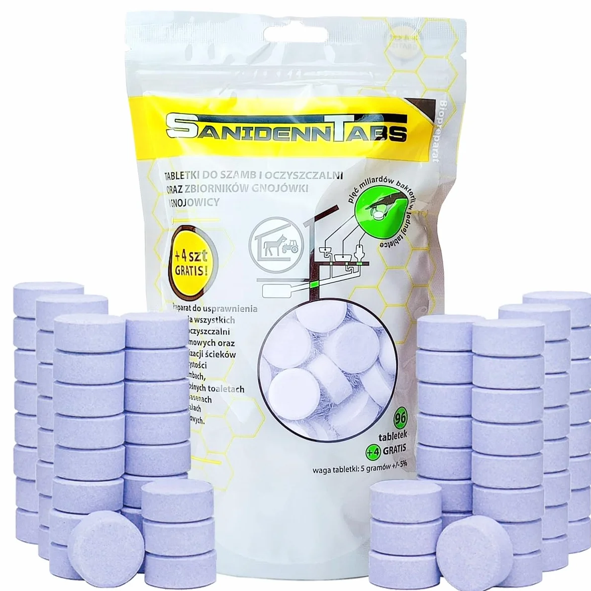 SANIDENN Tabs Biopreparat 5g 96+4 szt.