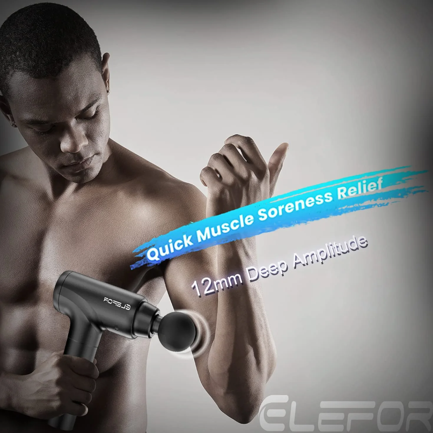 Massage Gun Deep Tissue,Percussion Massager Gun for Athletes Muscle Massage Gun for Pain Relief with 8 Massage Heads & 20 Speeds (Matte Black)