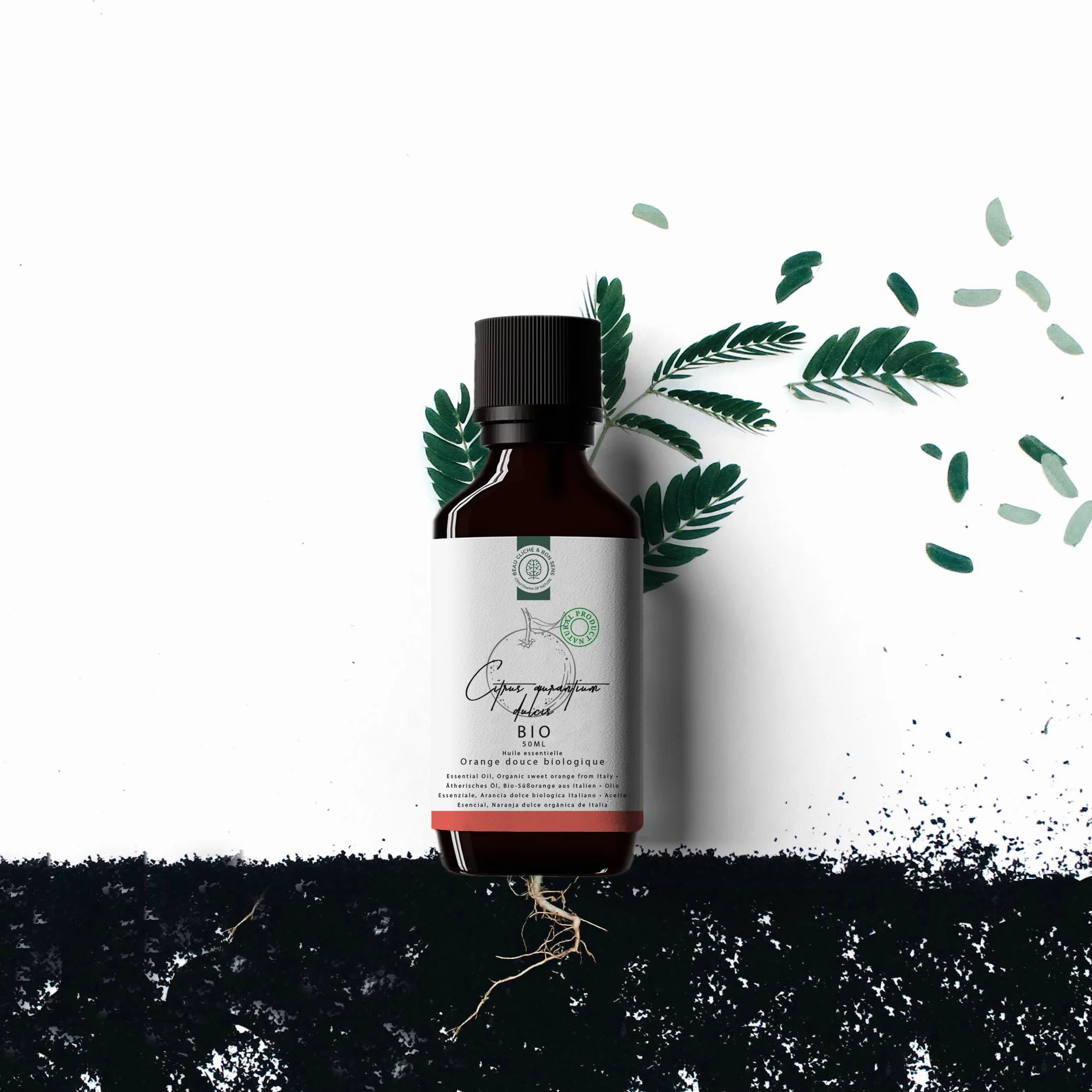 Bio Olejek Eteryczny z Pomarańczy Słodkiej 50ml - 100% Naturalny Ekologiczny z Włoch