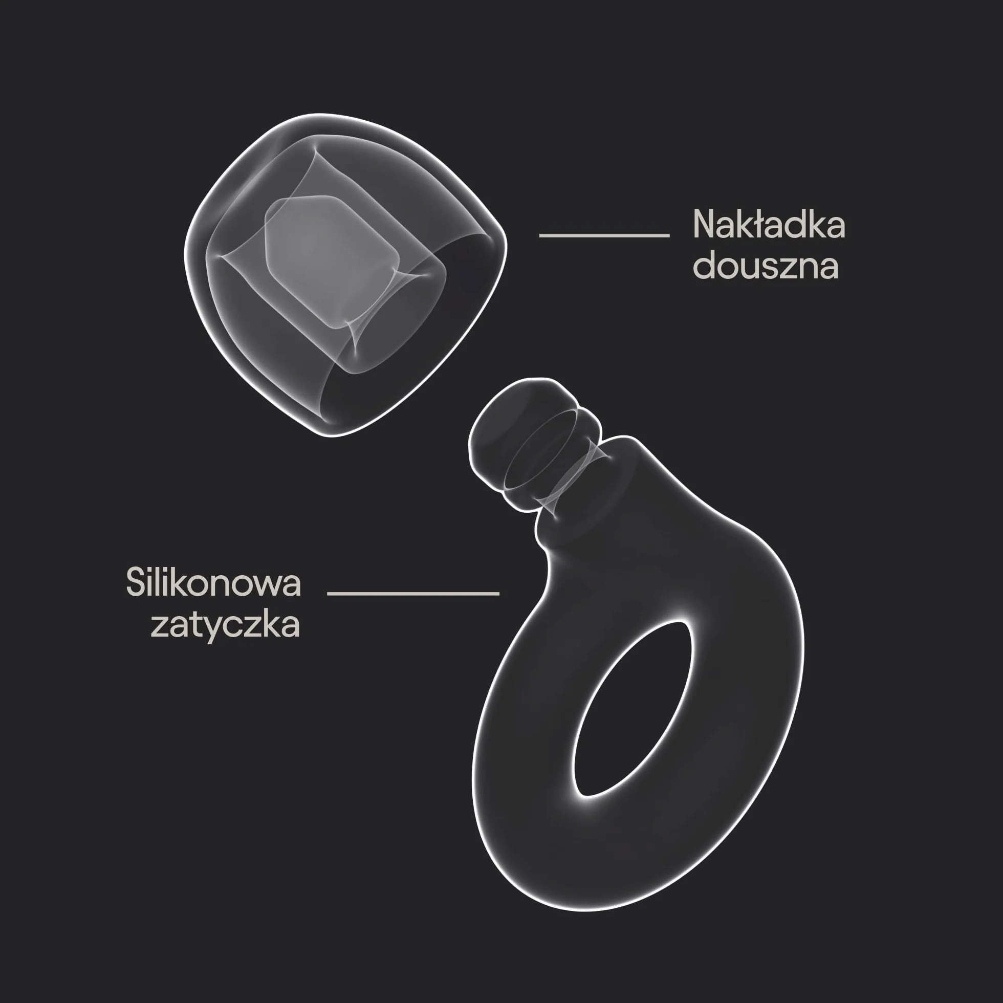 Loop Quiet 2 – tłumiące hałas, wygodne zatyczki wielokrotnego użytku | Sen, głębokie skupienie, podróże, wrażliwość na hałas | Elastyczne ochronniki słuchu | Różne rozmiary | Tłumienie 24 dB (SNR)