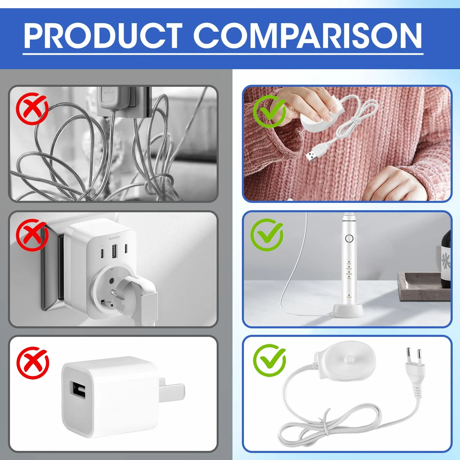 Elektryczna ładowarka do szczoteczek do zębów Oral B Braun Model 3757, zamiennik Pro 3, 2, 1, 600 700 1000 2000 2900 3000 3900, Vitality Genius Smart IO Series 6 Ładowanie podróżne