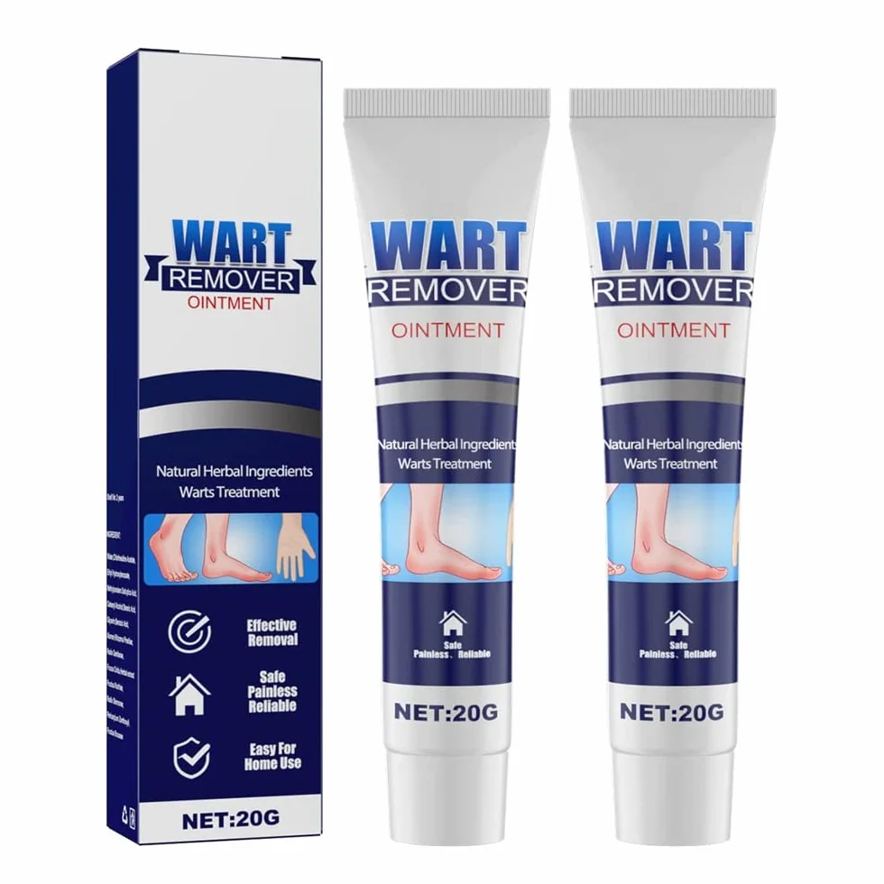 2Pcs Skin Deluxe Wart Removal Ointment,WartsOff Instant Blemish Removal Cream,Herbal Wart & Mole Vanish Skin Tag Remover,Instant Wart Removal Gel for All Skin Types