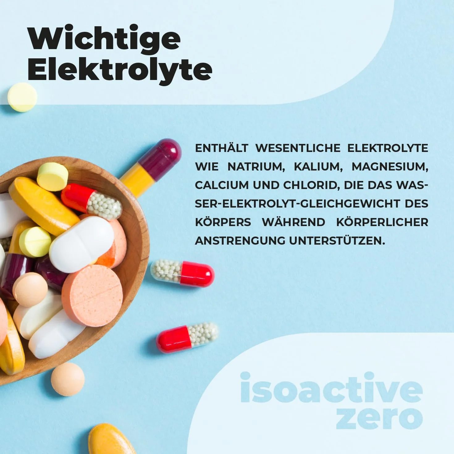 Activlab ISOACTIVE ZERO o smaku pomarańczowym – napój izotoniczny bez cukru z elektrolitami i ekstraktem z guarany, 225 g, bez kalorii, witaminy z grupy B