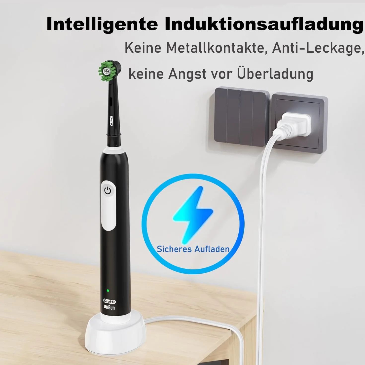 Ładowarka zastępcza 3757 do elektrycznej szczoteczki do zębów, przenośna USB do Genius Pro