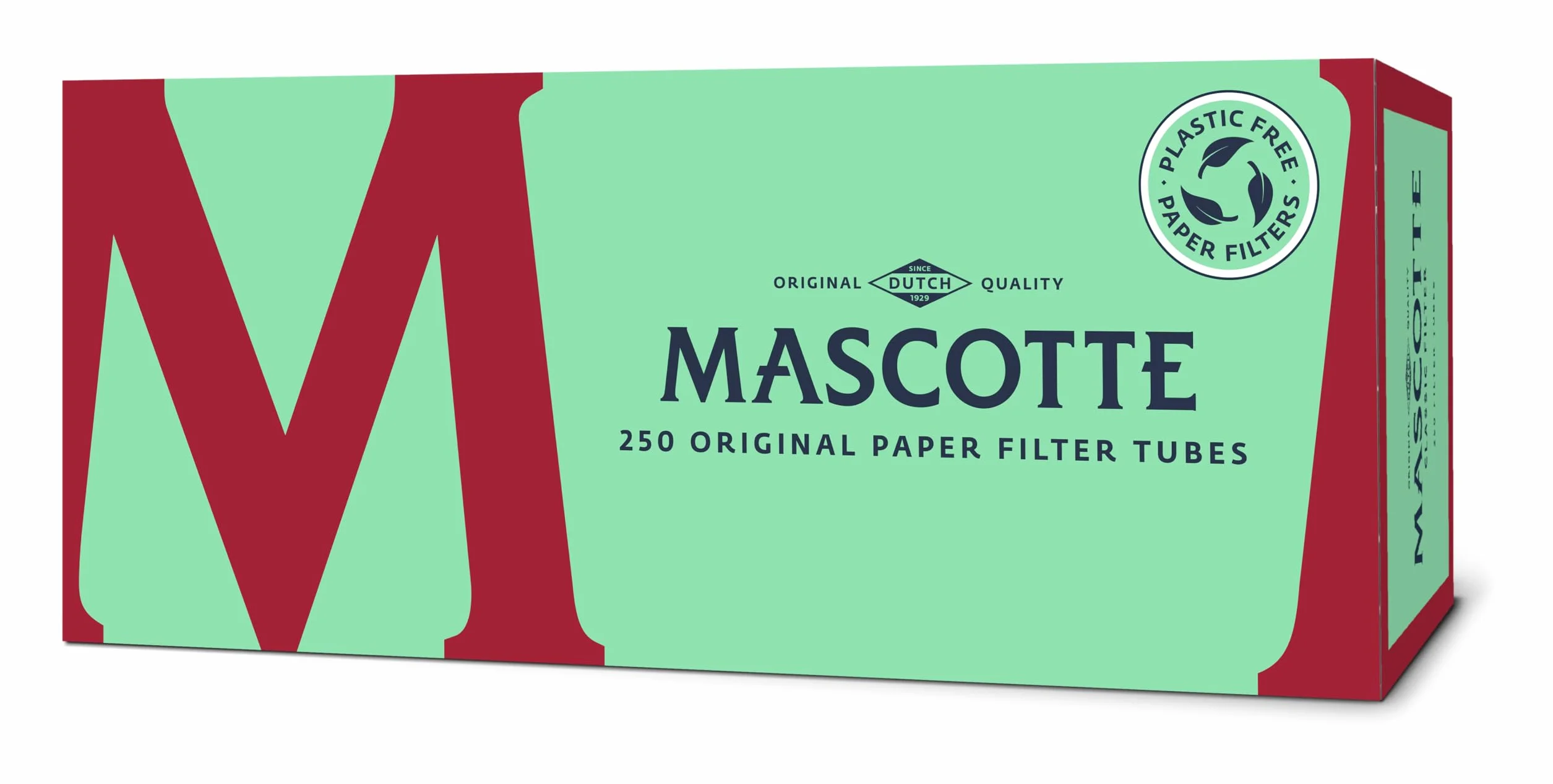 Mascotte Oryginalne tubki do papierowych filtrów 8 mm, 1000 sztuk, perforowane tulejki filtracyjne