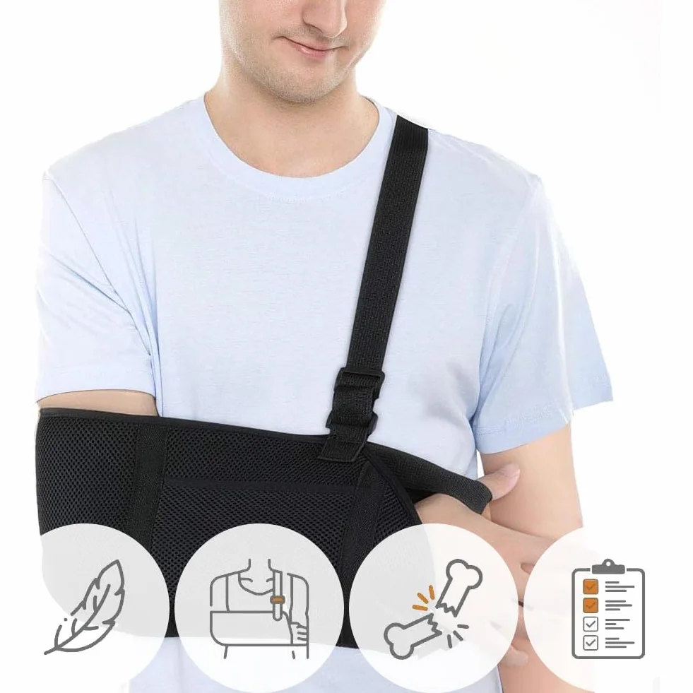 Szyna na ramię regulowany pasek immobilizera z siatki