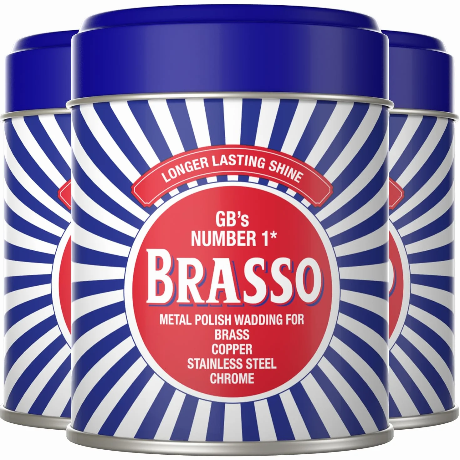 Brasso metalowa wata polerska 75 g - opakowanie 3 szt.