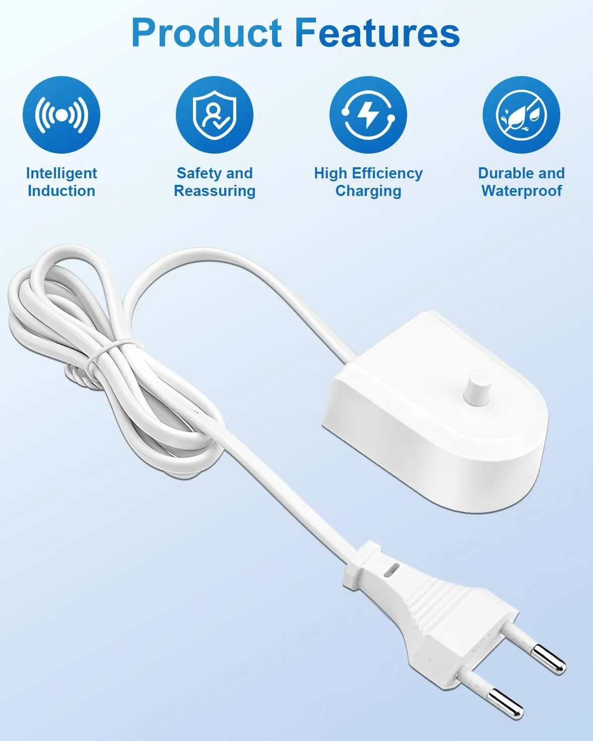 Ładowarka indukcyjna Philips Sonicare HX6511 HX6512 HX6530 HX6710 HX6750 HX6780 HX6910 HX6930 HX8000 HX9000 Wodoodporny IPX7