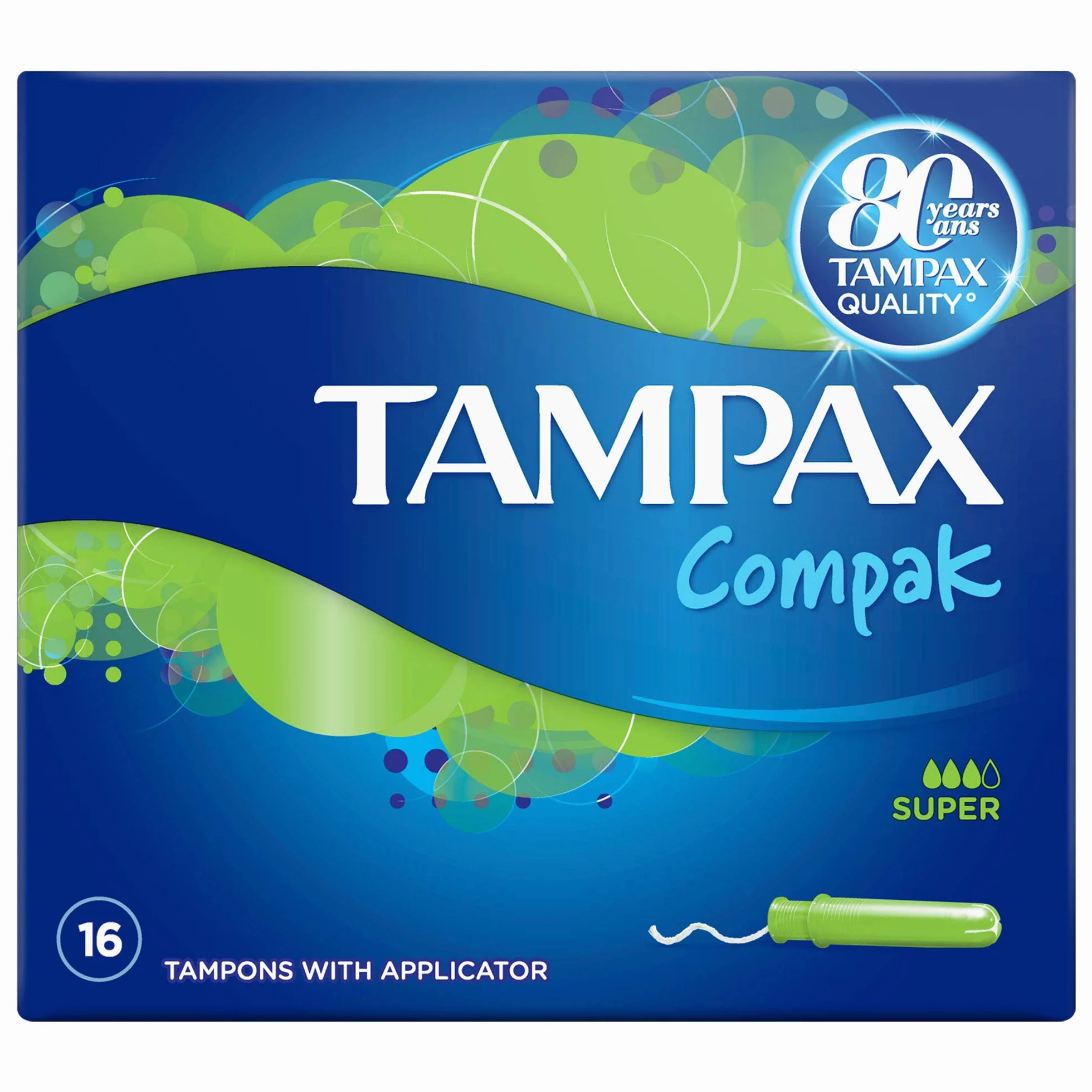 Tampax Compak Super tampony z aplikatorem, 16 sztuk
