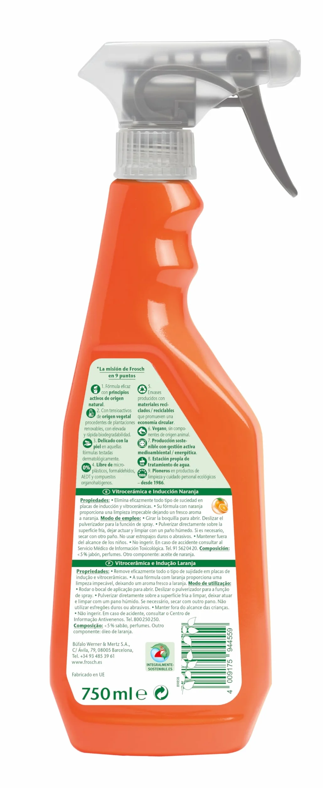 Frosch Induccion 750 Naranja