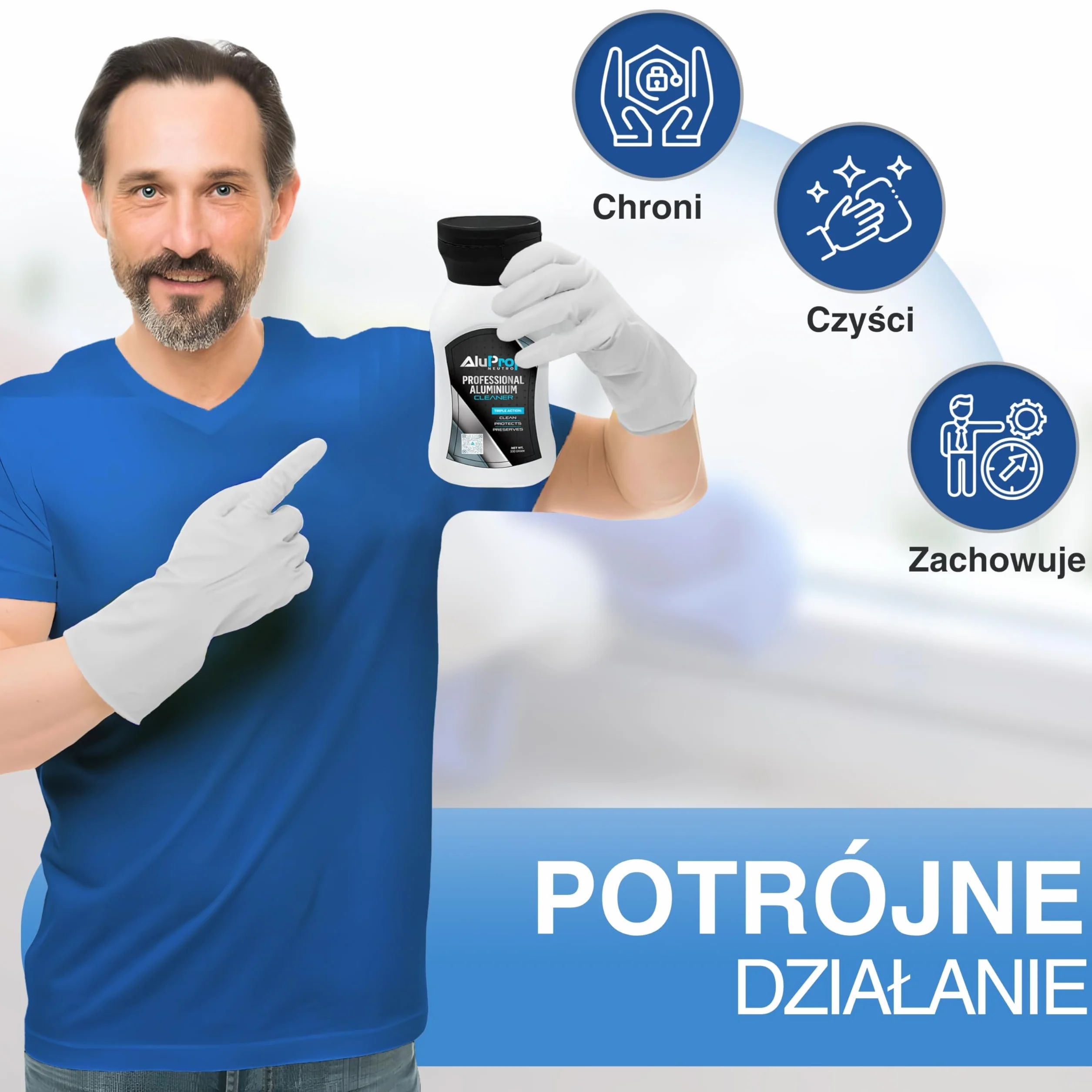 NEUTRO Środek Czyszczący do Stolarki Aluminiowej Anodowanej 330 g