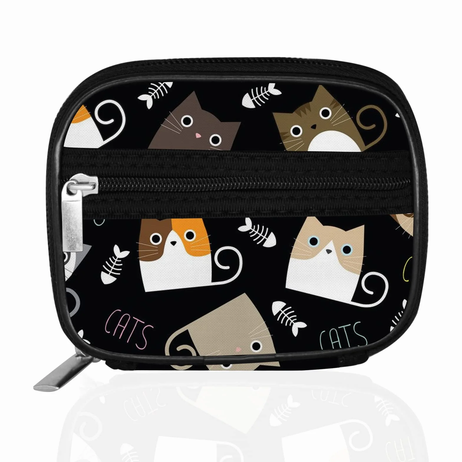 Serfeymi Tygodniowy organizer na tabletki podróżne, etui na tabletki do torebki z wyjmowanym pojemnikiem na 7 tabletek, organizer na leki podróżne, pojemnik na leki, witaminy, suplementy - Czarny 03